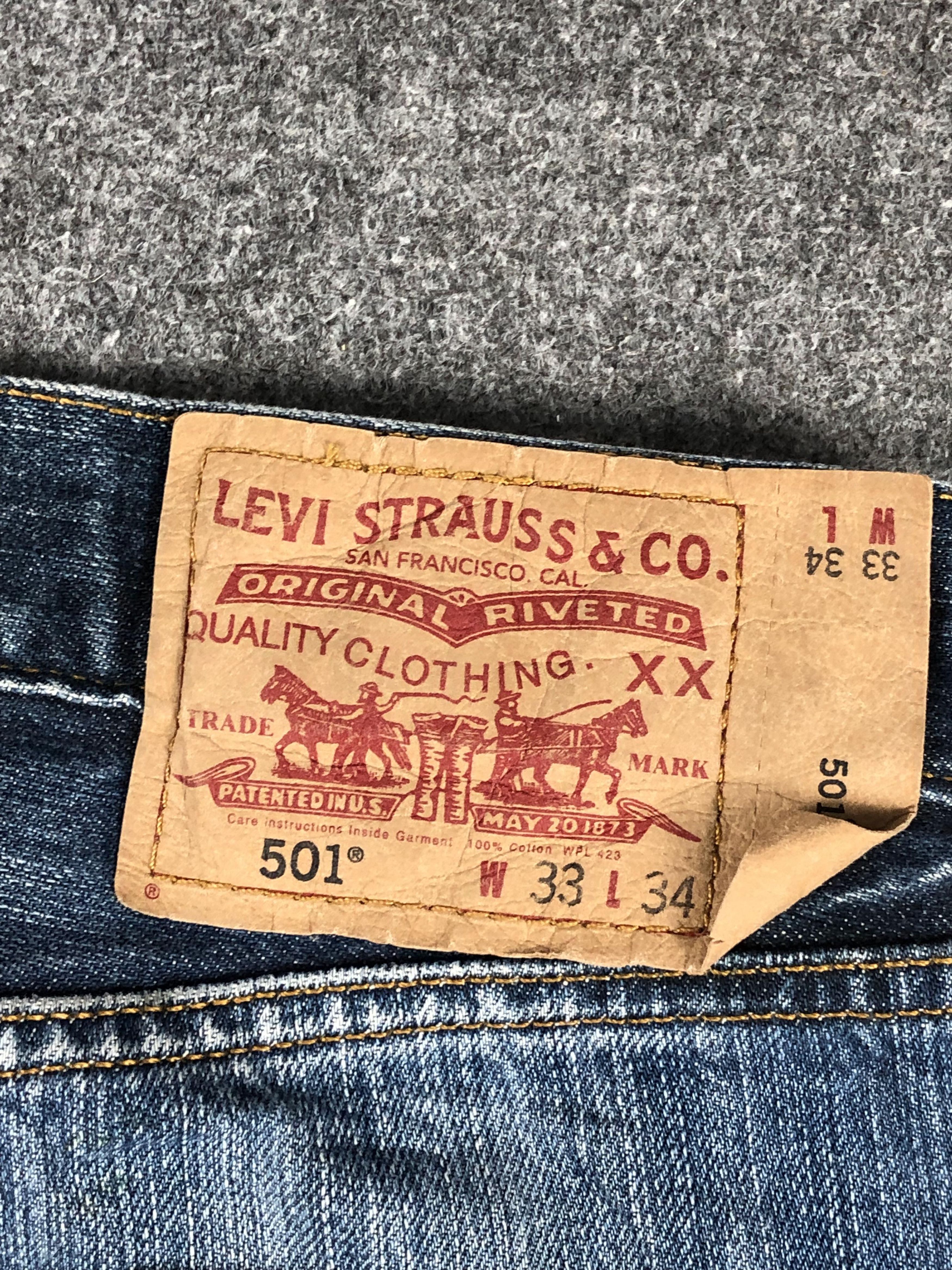 Levi's Vintage Levis 501 Faded Blue Jeans DP2233 Size US 31 - 5 Thumbnail