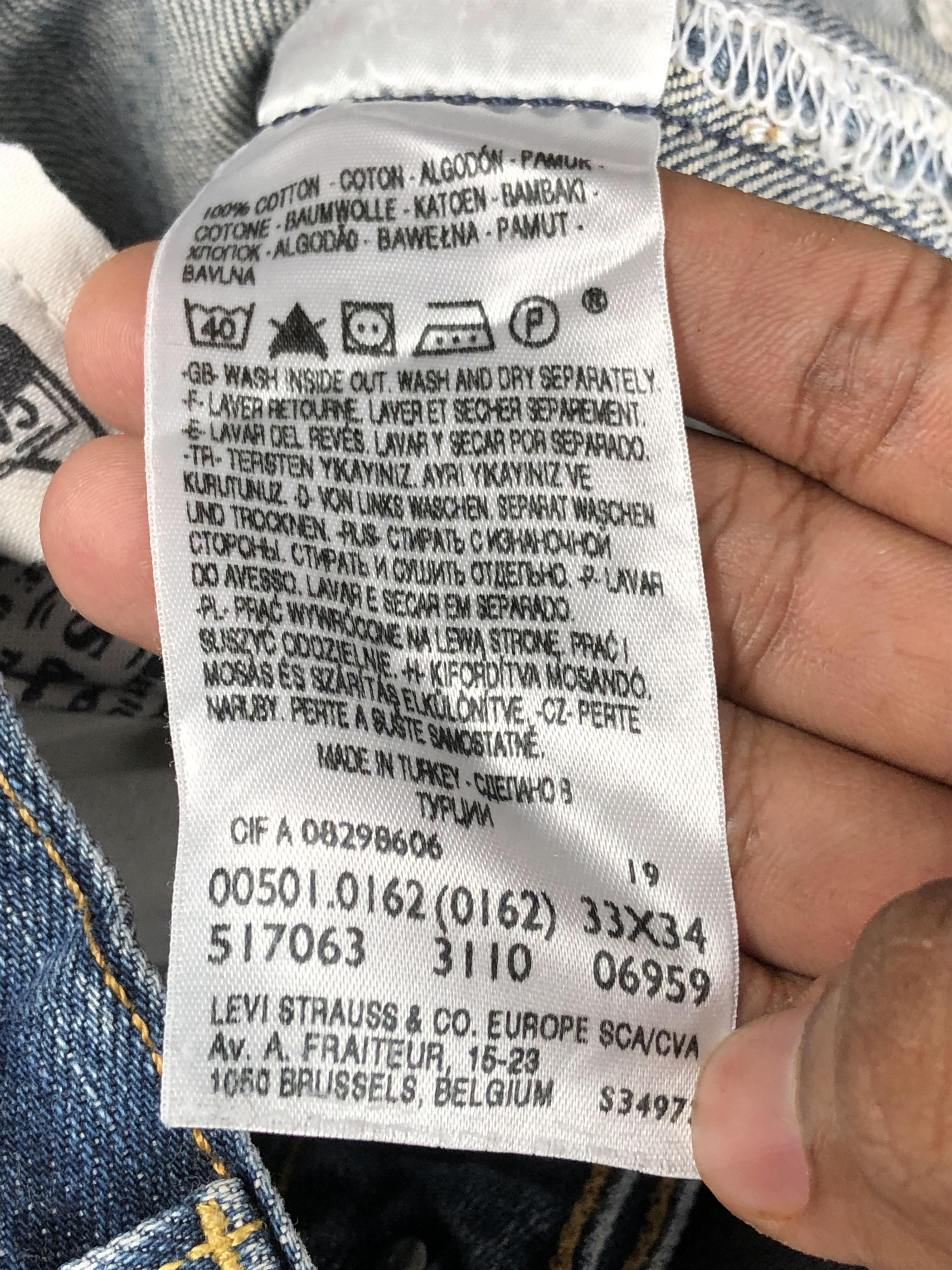 Levi's Vintage Levis 501 Faded Blue Jeans DP2233 Size US 31 - 6 Thumbnail