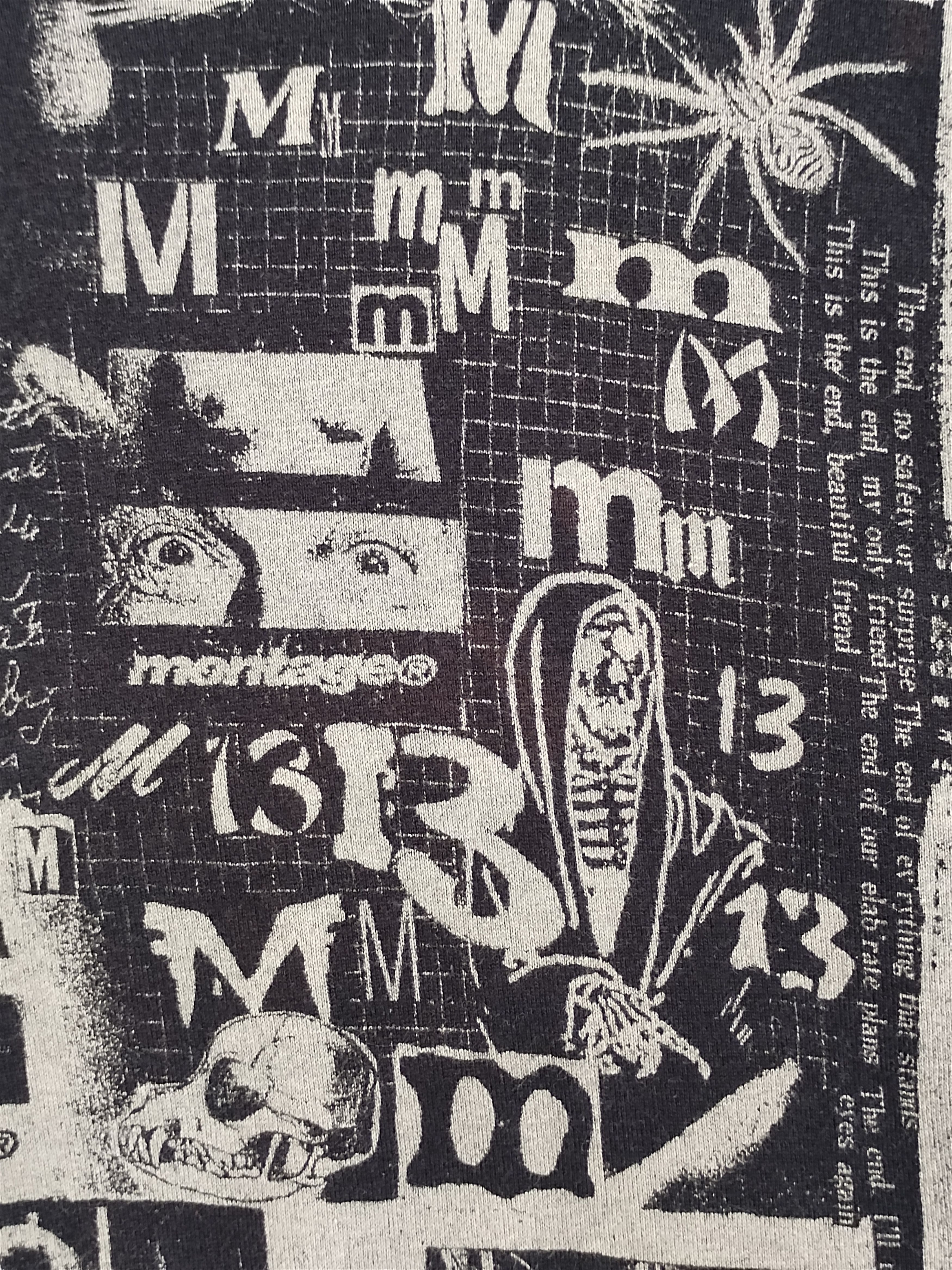 Japanese Brand Vintage MONTAGE Fullprint T-Shirt Size US L / EU 52-54 / 3 - 8 Thumbnail