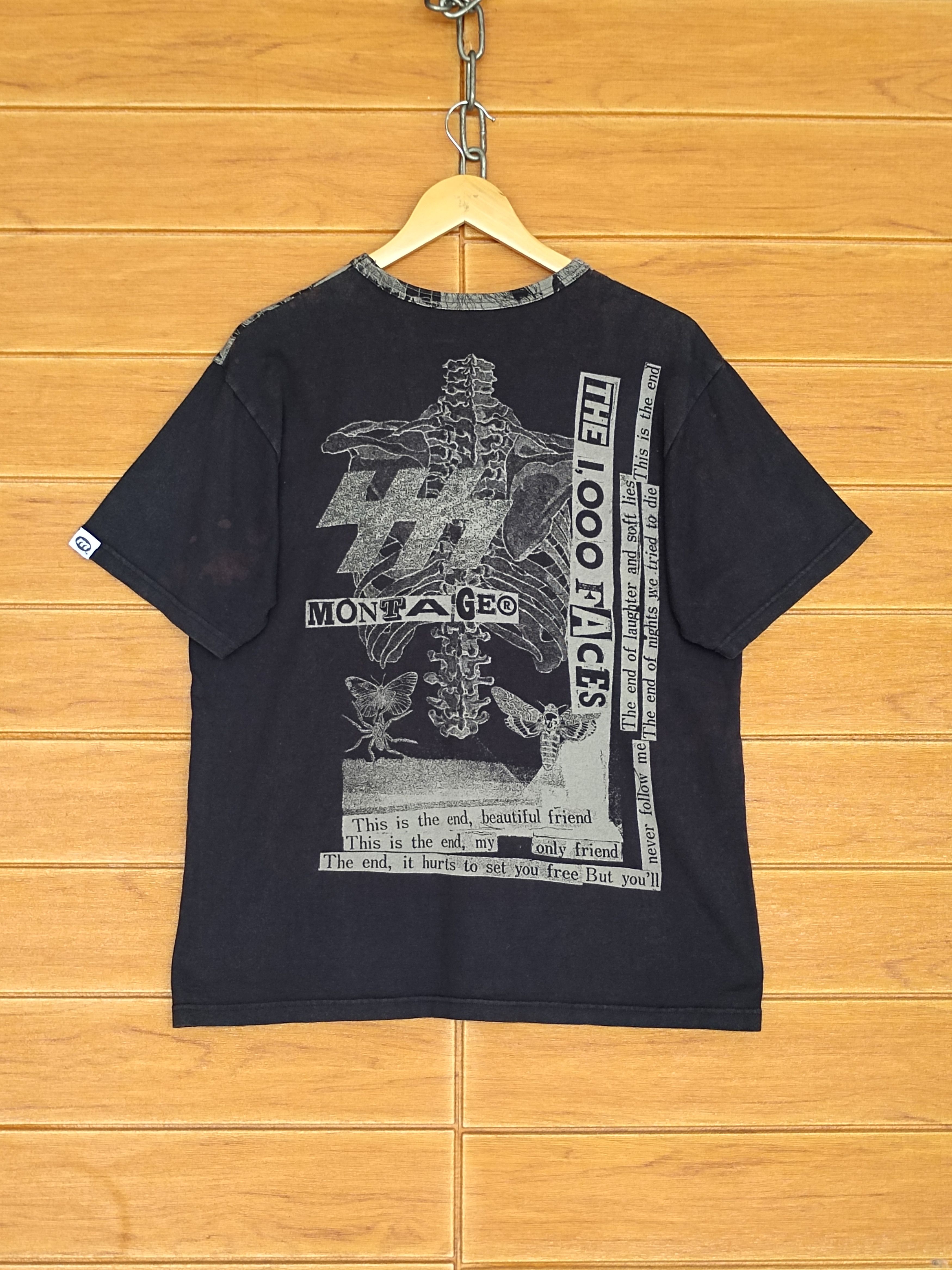 Japanese Brand Vintage MONTAGE Fullprint T-Shirt Size US L / EU 52-54 / 3 - 10 Thumbnail