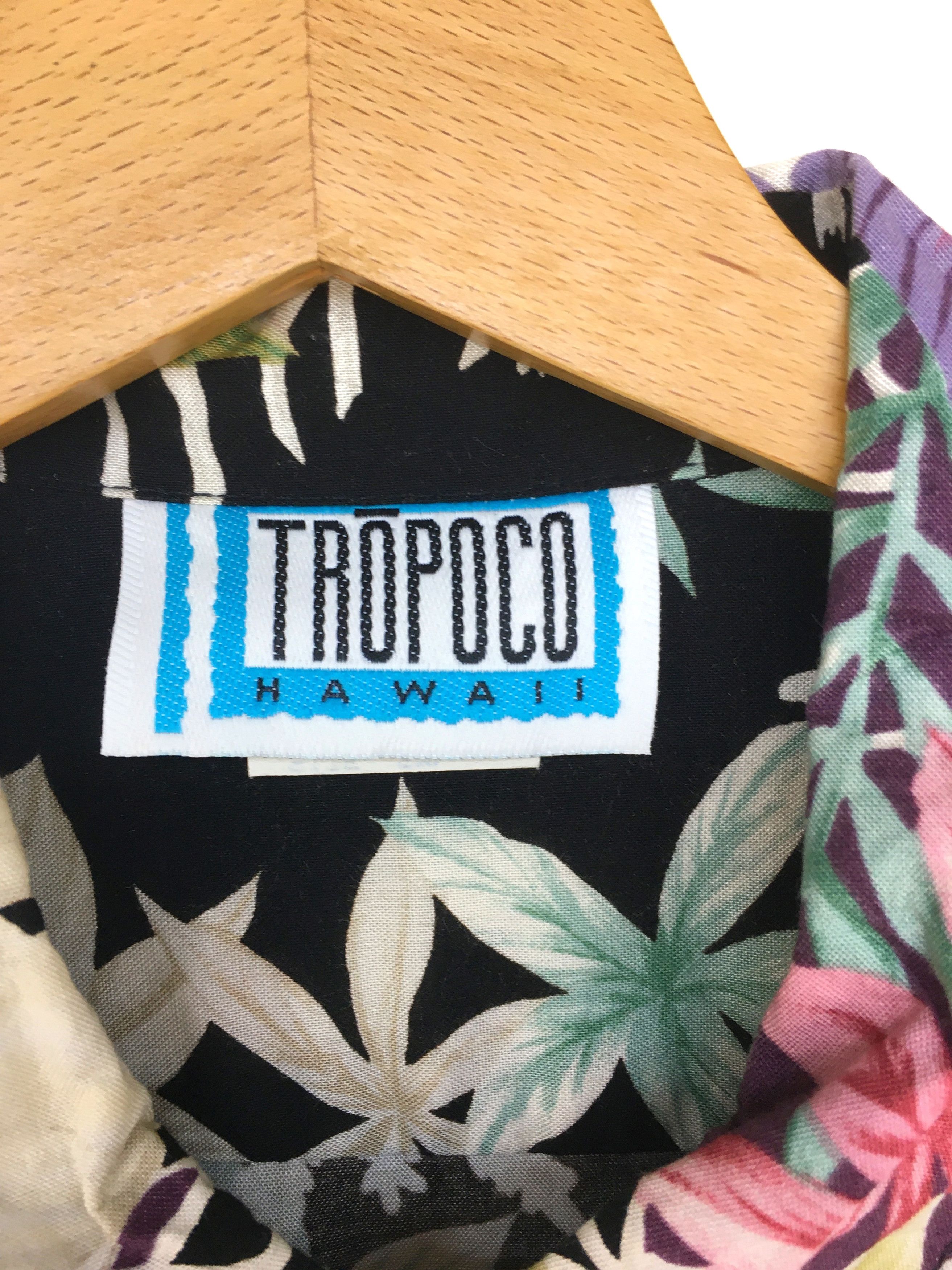 Vintage Vintage Hawaiian TROPOCO HAWAII Floral Border Panel Shirt Size US S / EU 44-46 / 1 - 7 Thumbnail