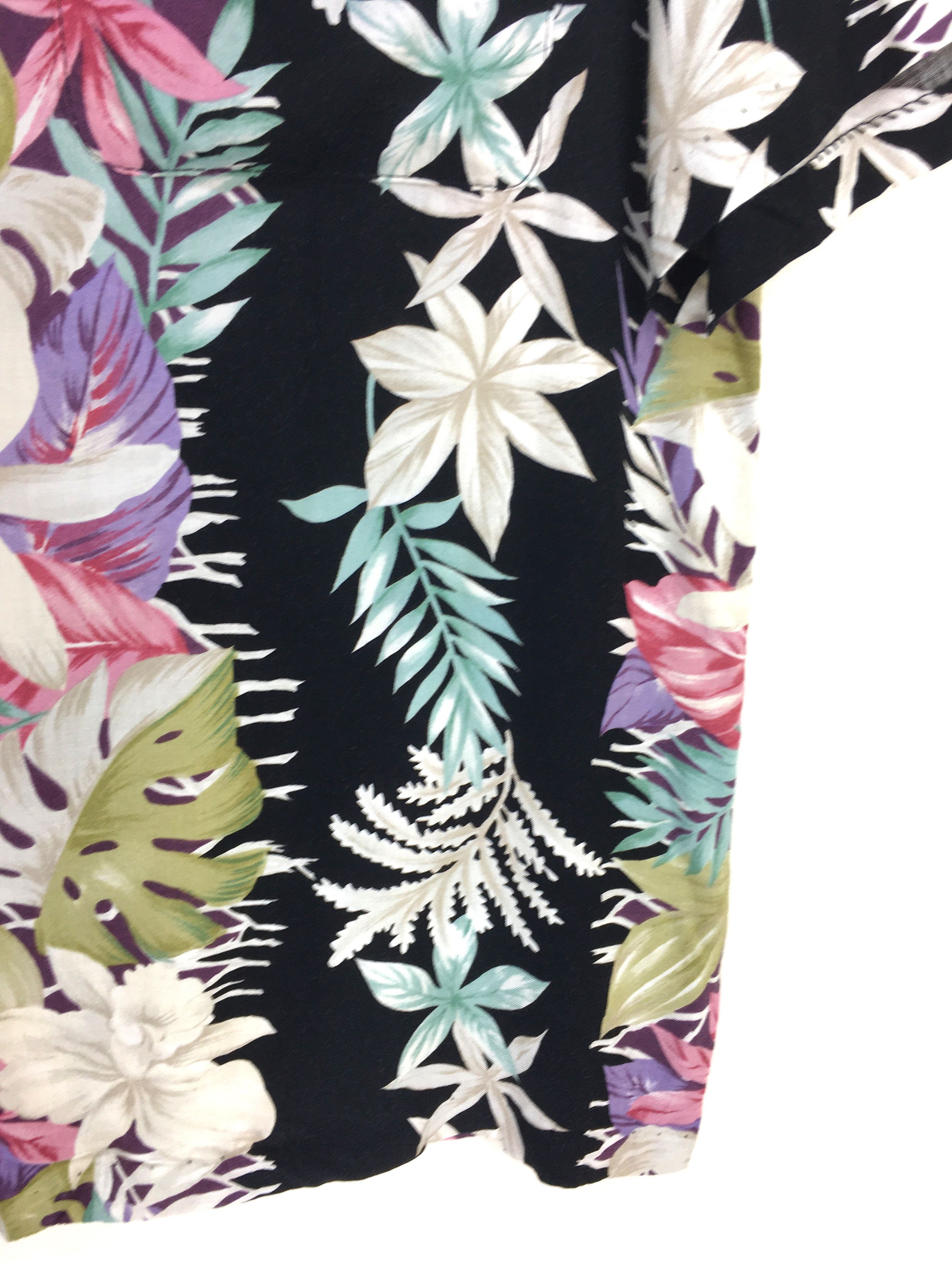 Vintage Vintage Hawaiian TROPOCO HAWAII Floral Border Panel Shirt Size US S / EU 44-46 / 1 - 5 Thumbnail