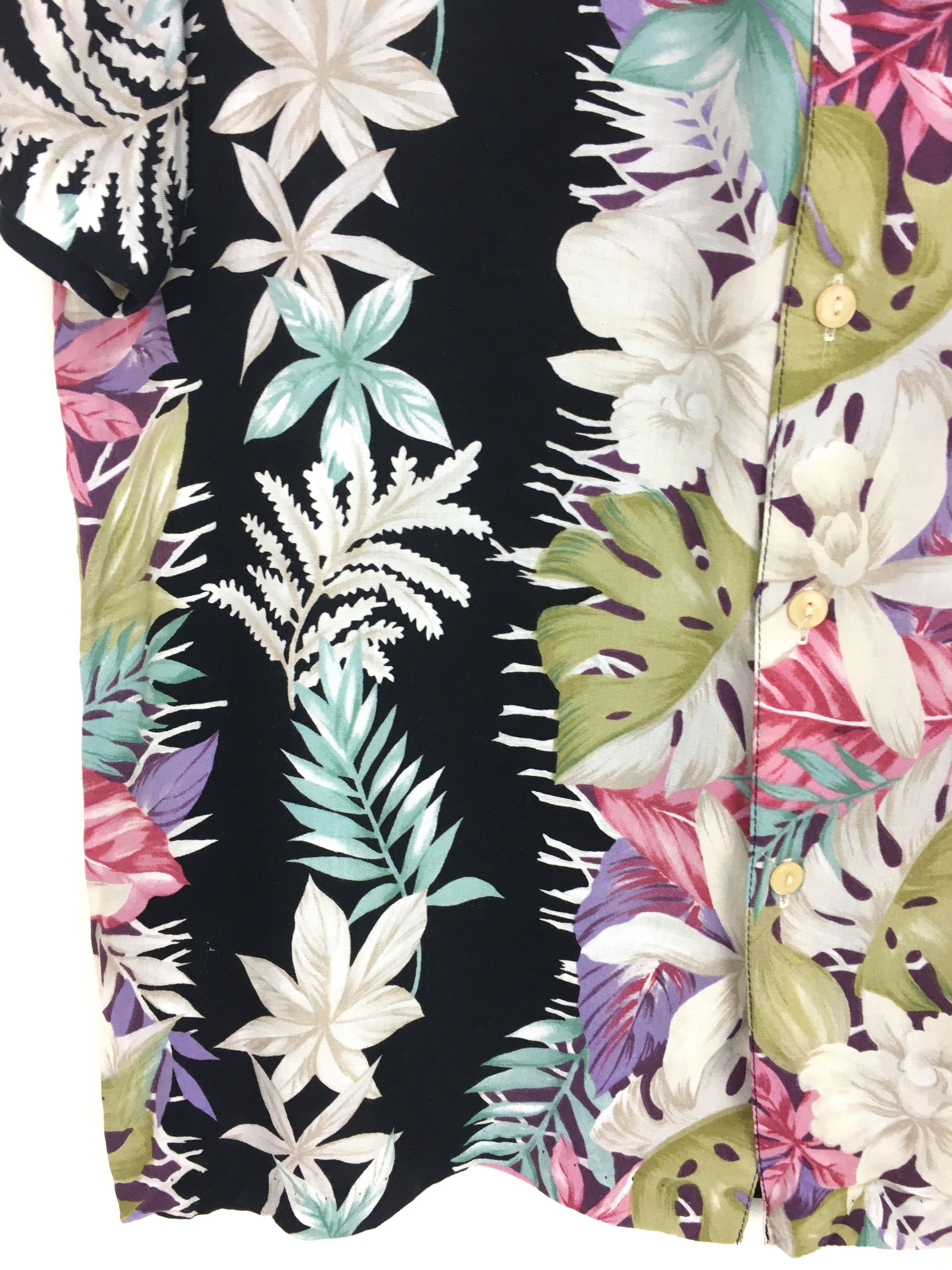 Vintage Vintage Hawaiian TROPOCO HAWAII Floral Border Panel Shirt Size US S / EU 44-46 / 1 - 4 Thumbnail