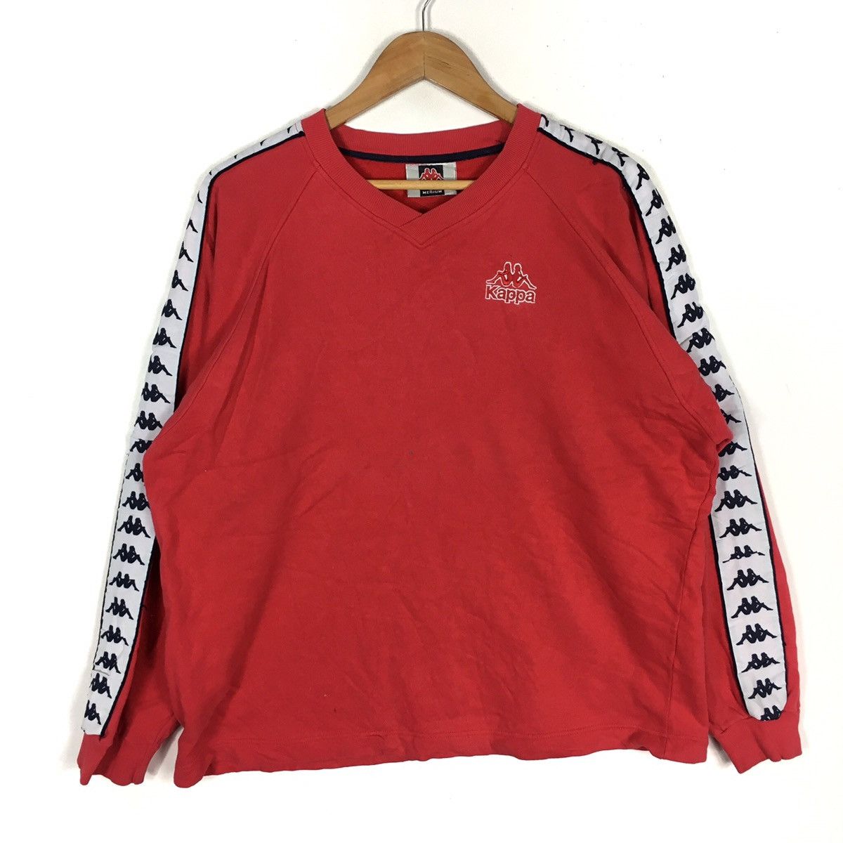 Kappa VintageKAPPA SPORT Side Tape Hip Hop Swag Rap Red Sweatshirt Size US M / EU 48-50 / 2 - 1 Thumbnail
