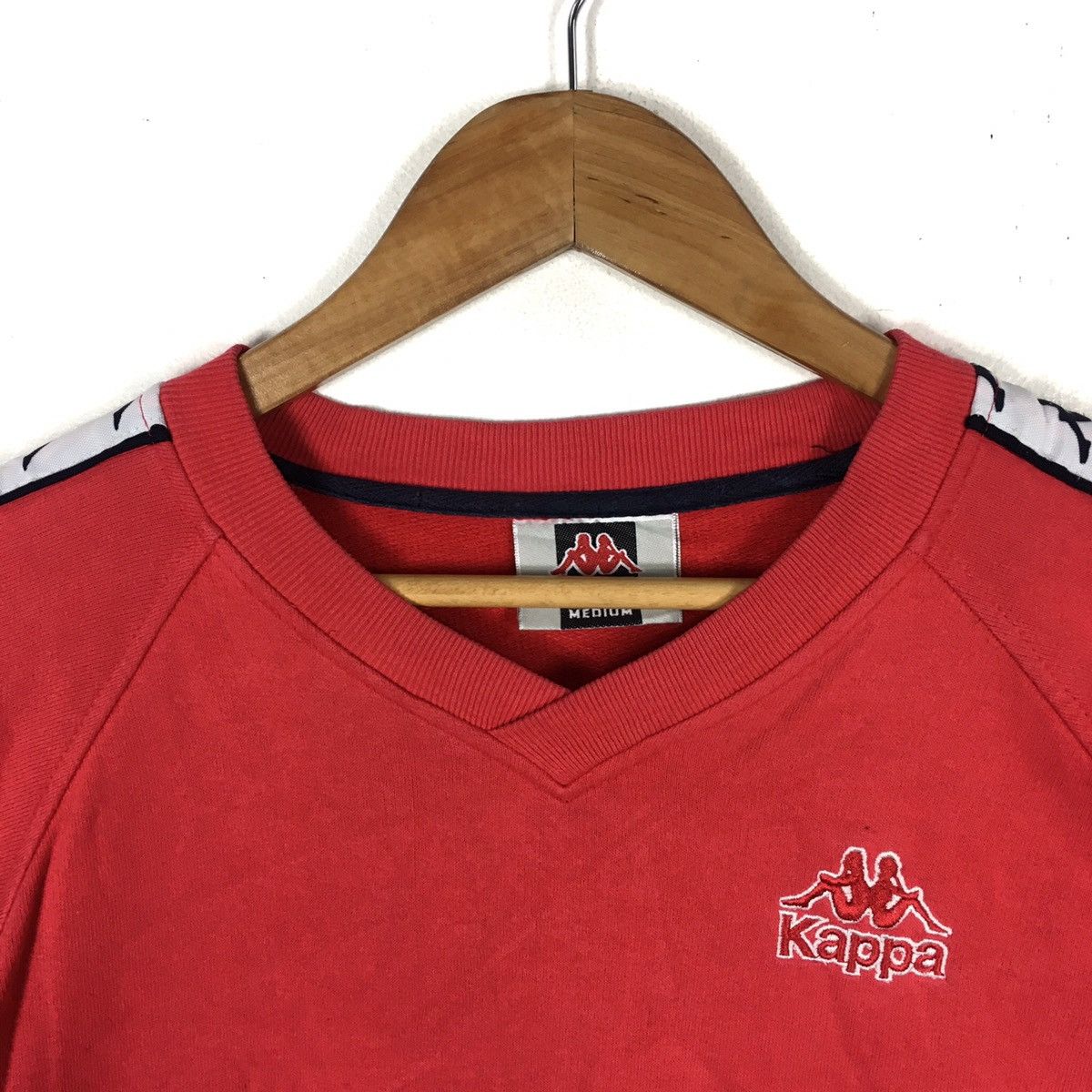 Kappa VintageKAPPA SPORT Side Tape Hip Hop Swag Rap Red Sweatshirt Size US M / EU 48-50 / 2 - 2 Thumbnail