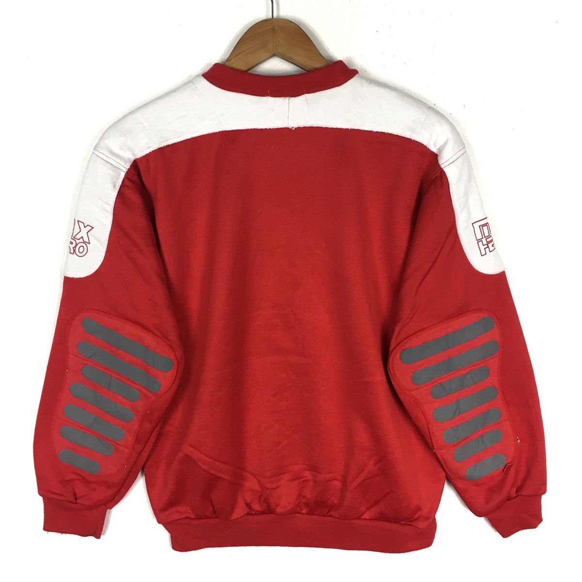 Vintage Vintage HCD SYSTEM MX Hero Red Thick White Red Sweatshirt Size US L / EU 52-54 / 3 - 4 Thumbnail