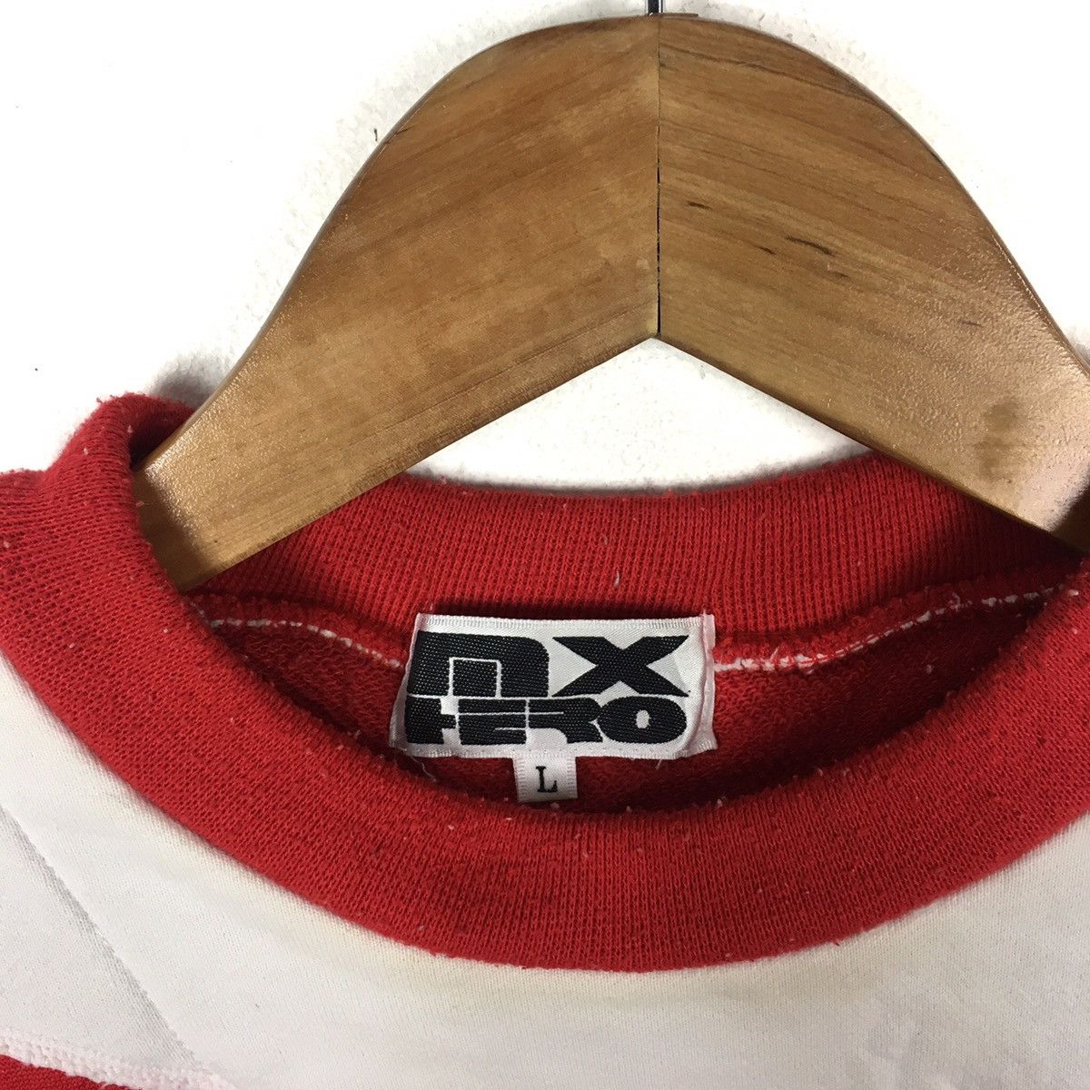 Vintage Vintage HCD SYSTEM MX Hero Red Thick White Red Sweatshirt Size US L / EU 52-54 / 3 - 3 Thumbnail
