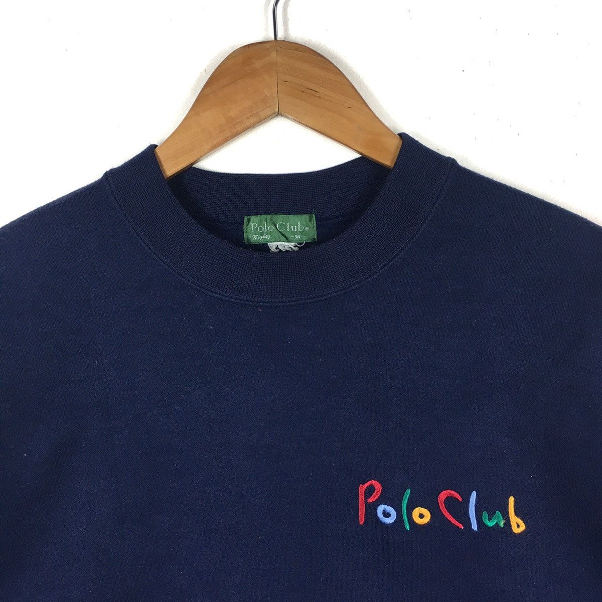 Polo Ralph Lauren POLO CLUB Multi Color Embroidered Blue Sweatshirt Size US M / EU 48-50 / 2 - 2 Thumbnail