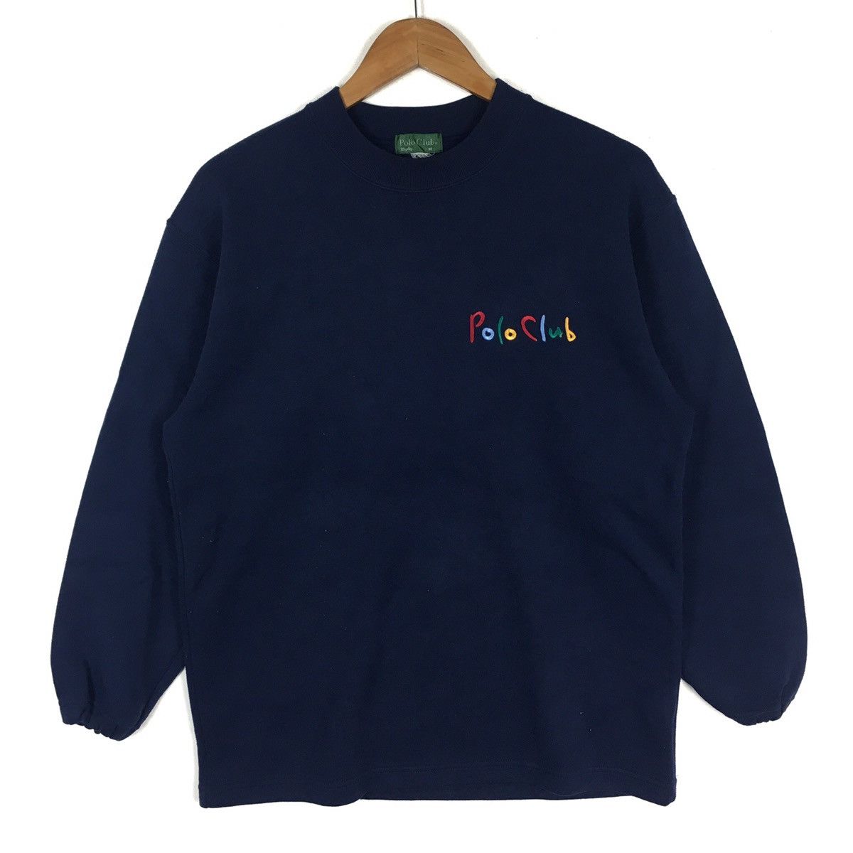 Polo Ralph Lauren POLO CLUB Multi Color Embroidered Blue Sweatshirt Size US M / EU 48-50 / 2 - 1 Thumbnail
