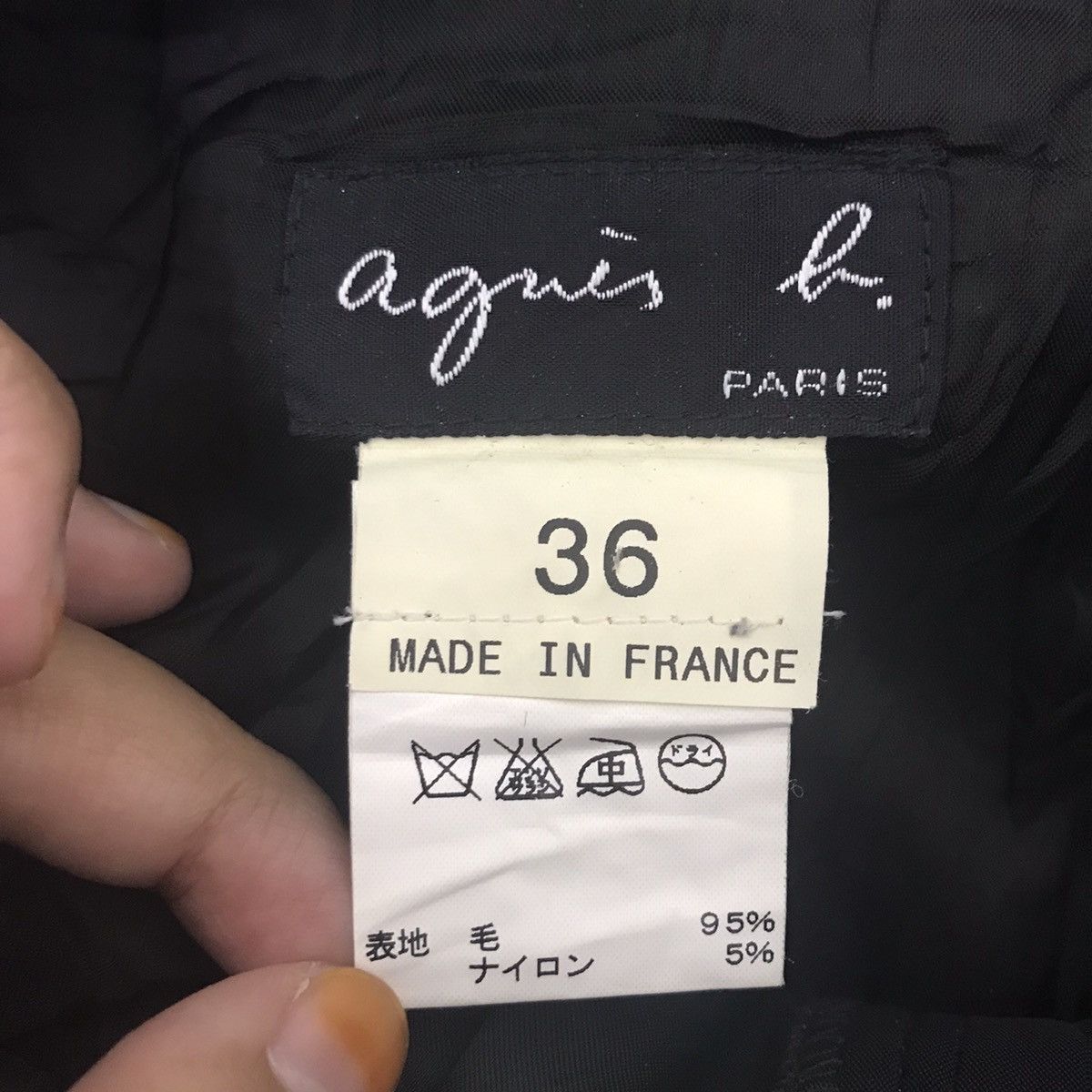 agnes b. AGNES B PARIS France Brand Stripe Wool Casual Trousers Pant Size US 28 / EU 44 - 5 Thumbnail