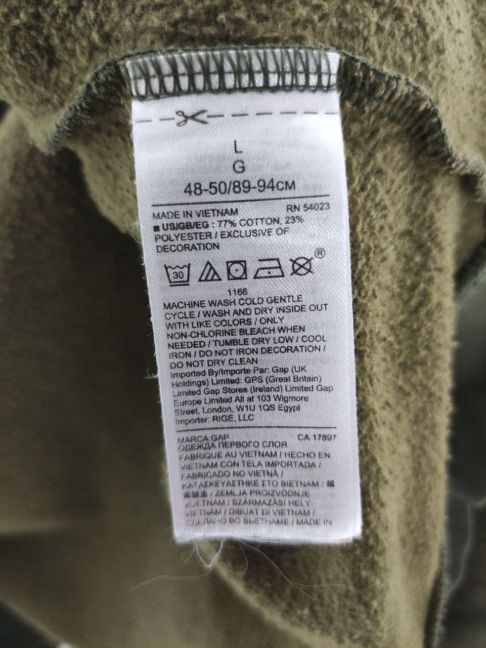 Gap GAP Hoodie Military Size US L / EU 52-54 / 3 - 9 Thumbnail
