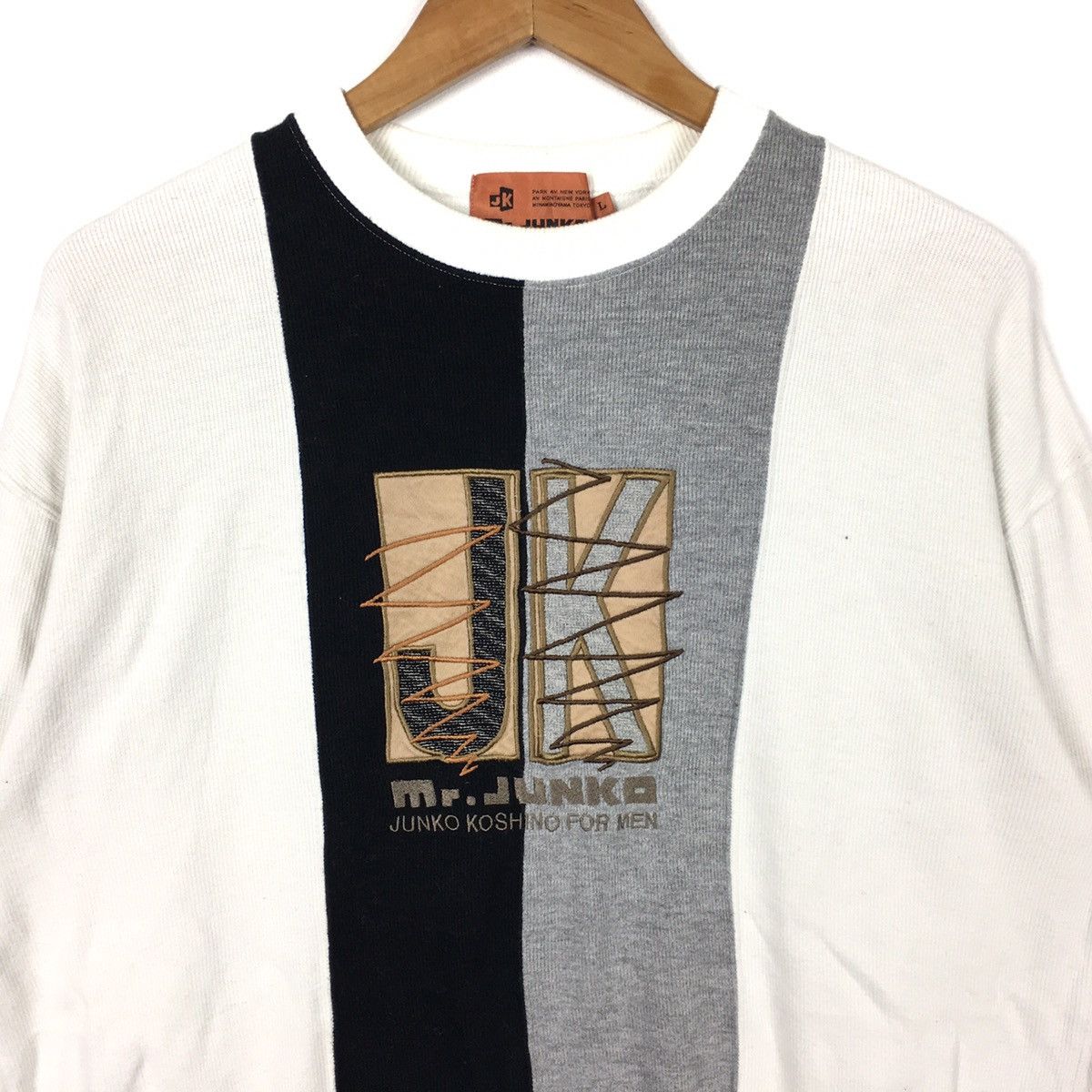 Mr. Junko MR JUNKO KOSHINO For Men Color Block Japanese Brand White Size US L / EU 52-54 / 3 - 2 Thumbnail