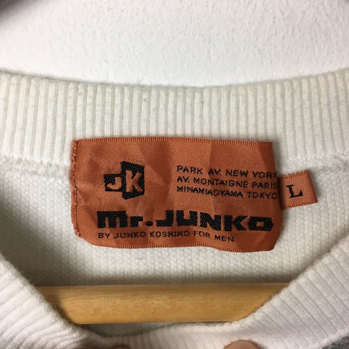 Mr. Junko MR JUNKO KOSHINO For Men Color Block Japanese Brand White Size US L / EU 52-54 / 3 - 3 Thumbnail