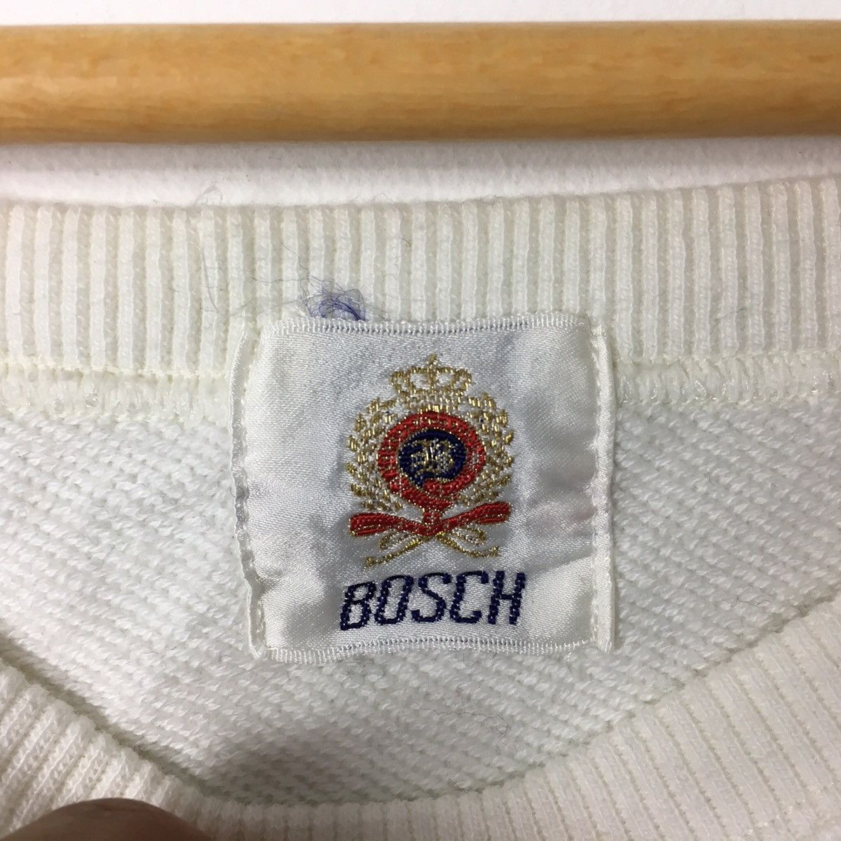 Vintage Vtg 90s BOSCH Bright BlueBay Sailor Sea White Sweatshirt Size US XL / EU 56 / 4 - 3 Thumbnail