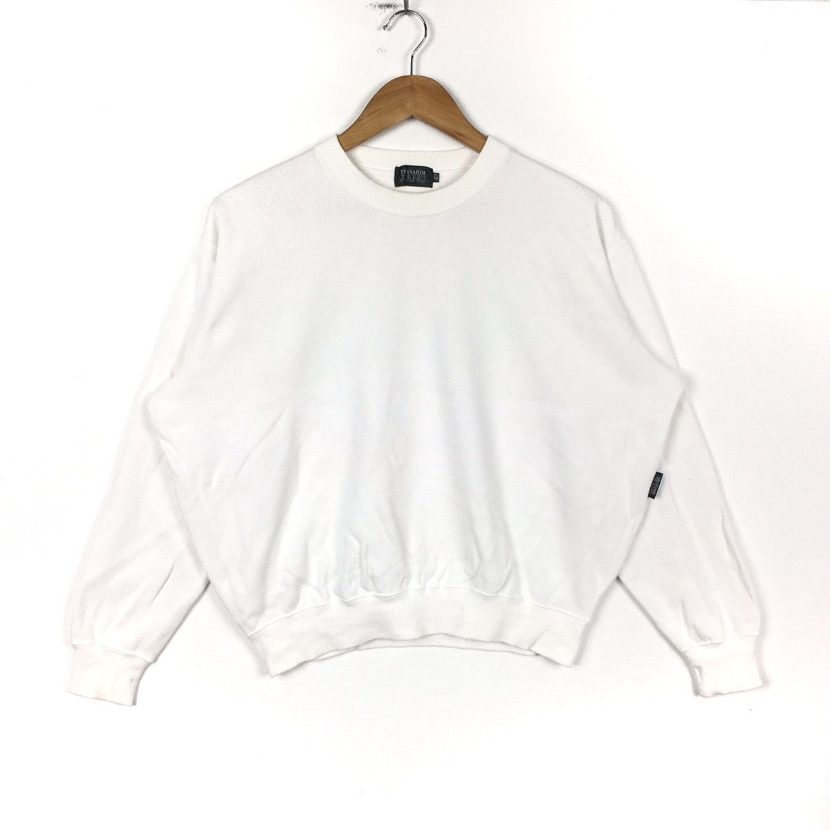Trussardi TRUSSARDI JEANS ICONIC Italy Embroidered White Sweatshirt Size US XL / EU 56 / 4 - 3 Thumbnail