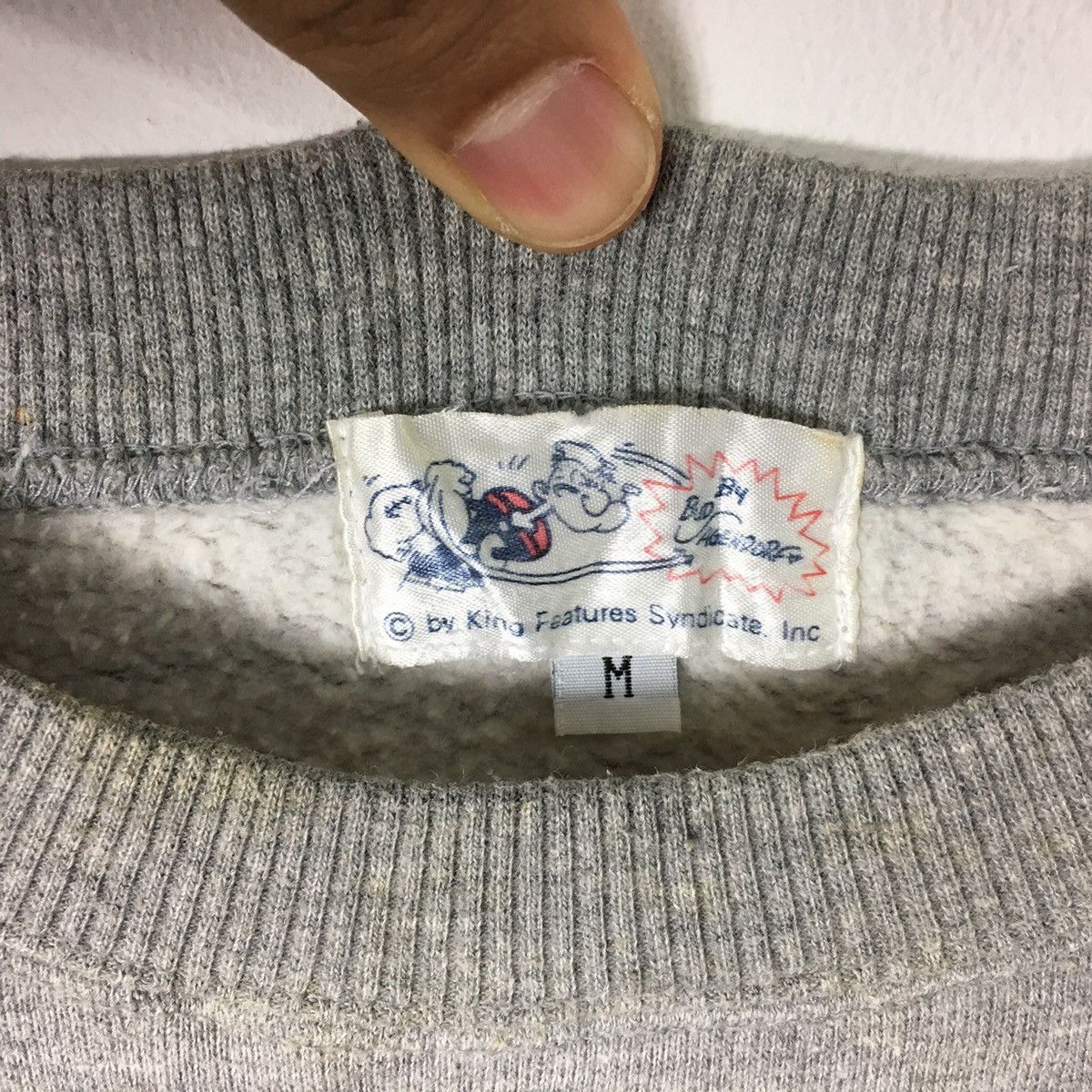 Vintage 90s POPEYE THE SAILORMAN King Feature Disney Sweatshirt Size US M / EU 48-50 / 2 - 3 Thumbnail