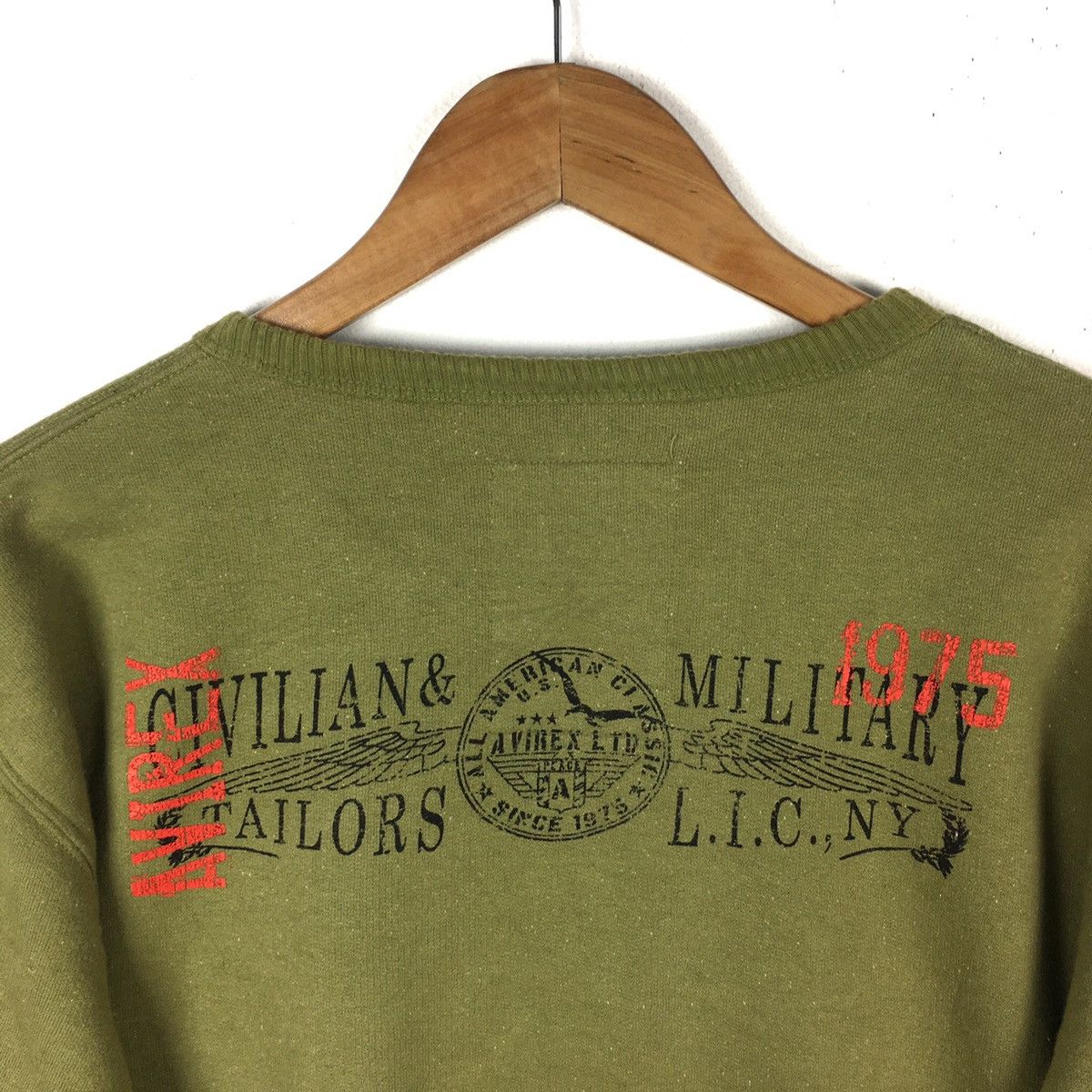 Avirex AVIREX USA ARMY Loco Soldier 25th Green Sweatshirt Size US XL / EU 56 / 4 - 9 Thumbnail