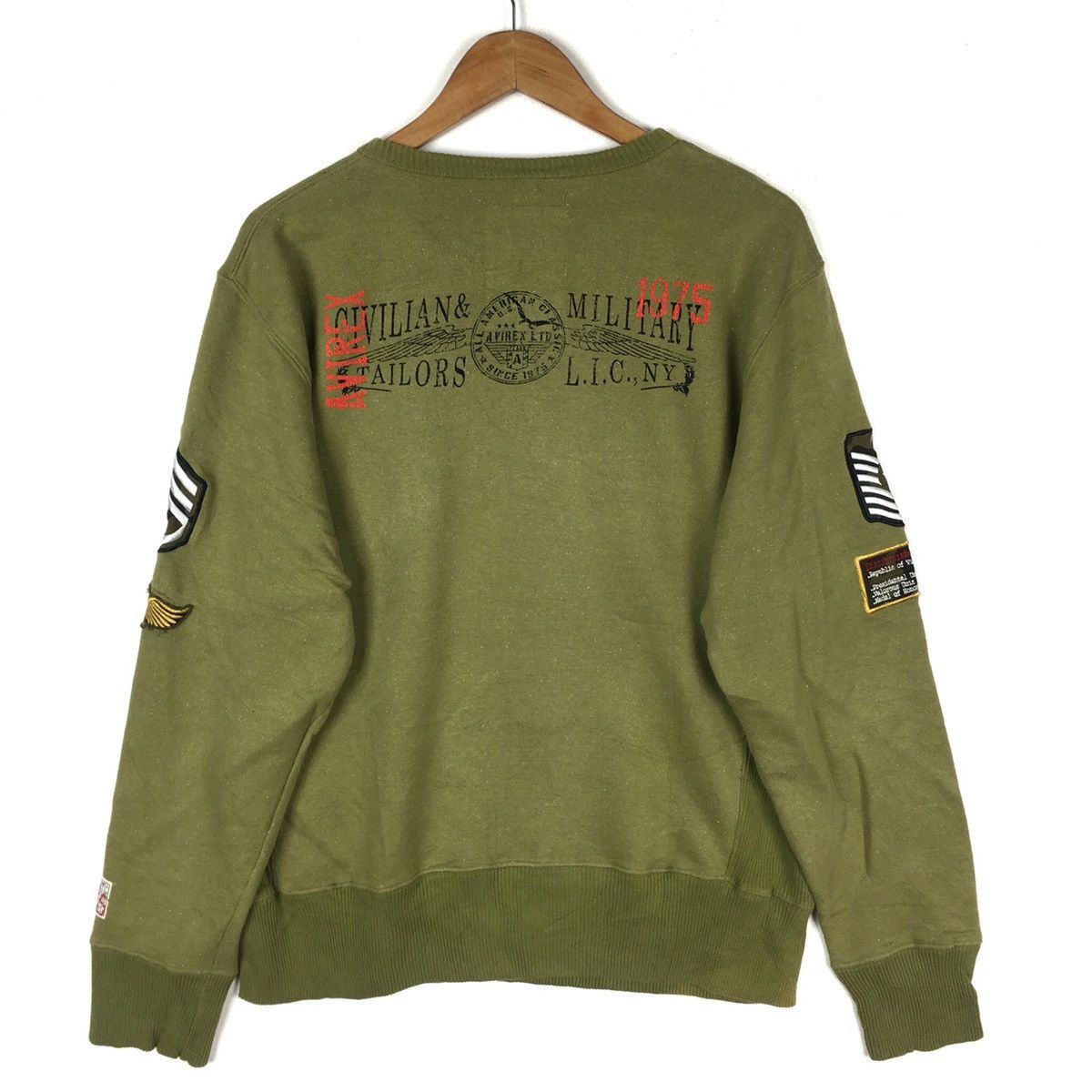 Avirex AVIREX USA ARMY Loco Soldier 25th Green Sweatshirt Size US XL / EU 56 / 4 - 8 Thumbnail