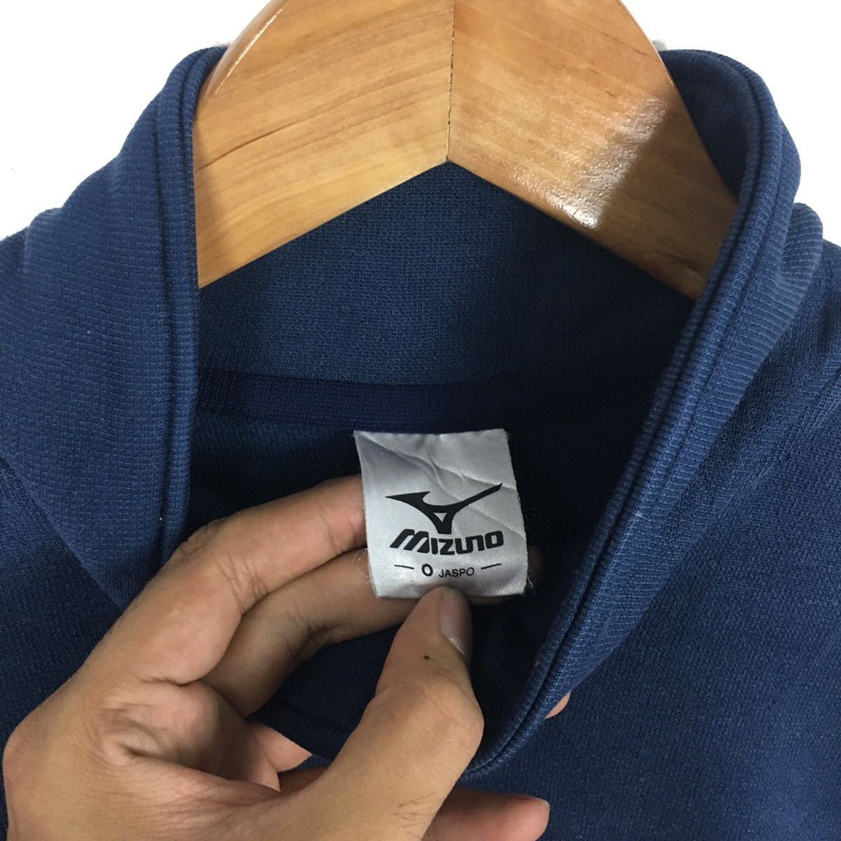Mizuno MIZUNO Sport Side Tape Half Zipper Blue Sweatshirt Size US XL / EU 56 / 4 - 3 Thumbnail