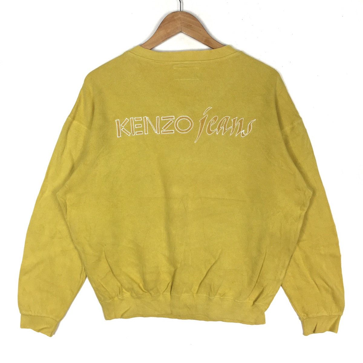 Kenzo Vintage KENZO JEANS Wave Kanagawa French Designer Sweatshirt Size US L / EU 52-54 / 3 - 1 Thumbnail
