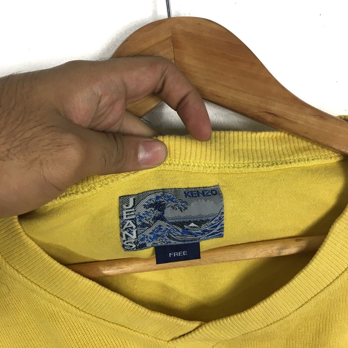 Kenzo Vintage KENZO JEANS Wave Kanagawa French Designer Sweatshirt Size US L / EU 52-54 / 3 - 4 Thumbnail