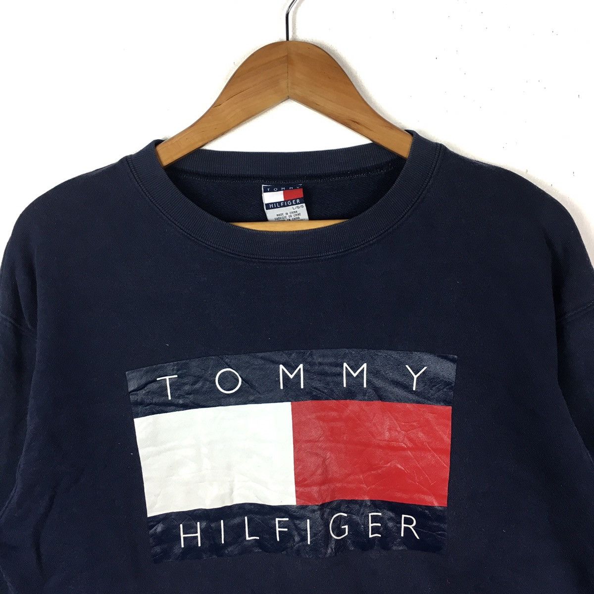 Tommy Hilfiger TOMMY HILFIGER FLAG Big Print Sailing Gear Blue Sweatshirt Size US L / EU 52-54 / 3 - 2 Thumbnail