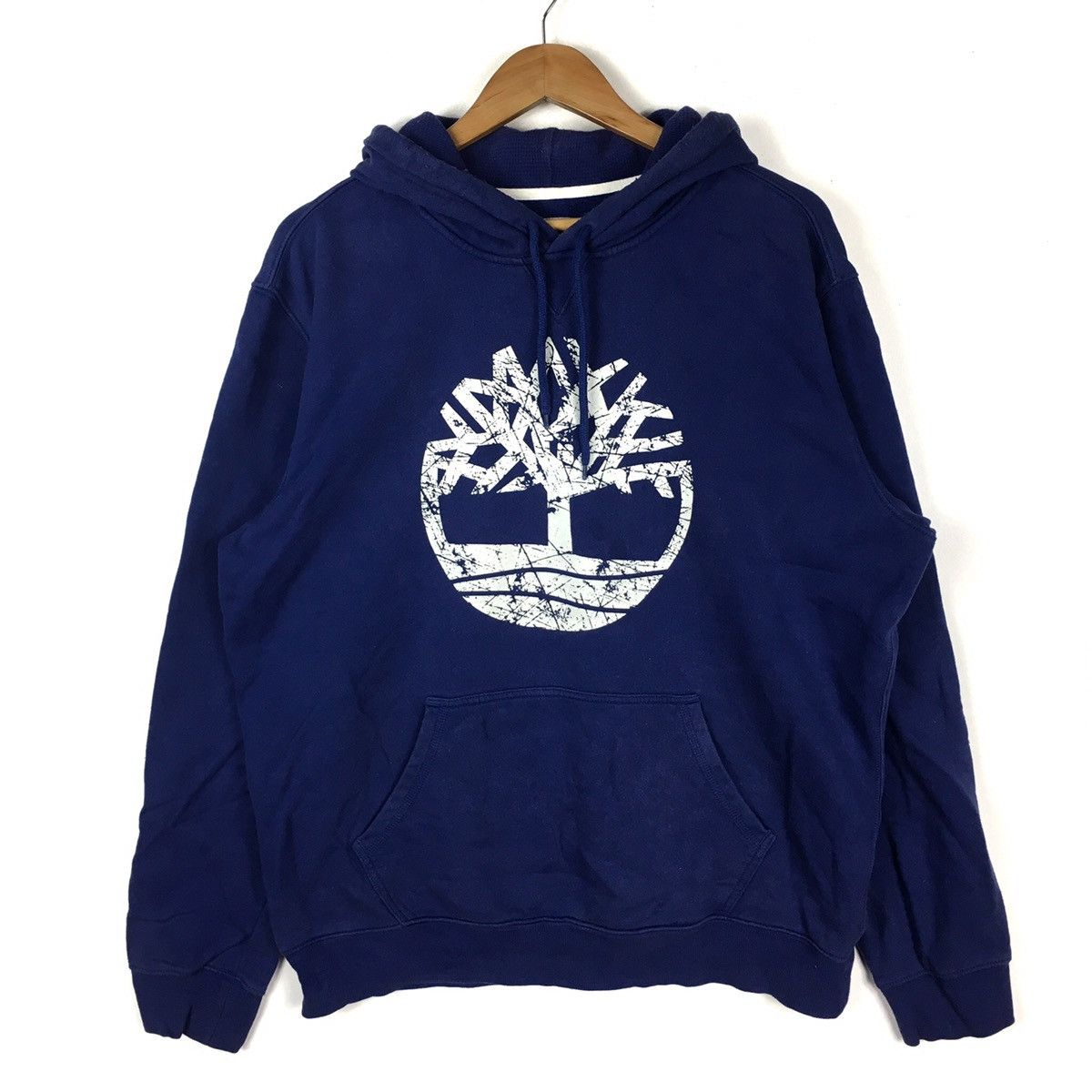 Timberland Vintage TIMBERLAND Big Print Blue Hoodie Sweatshirt Size US XL / EU 56 / 4 - 1 Thumbnail