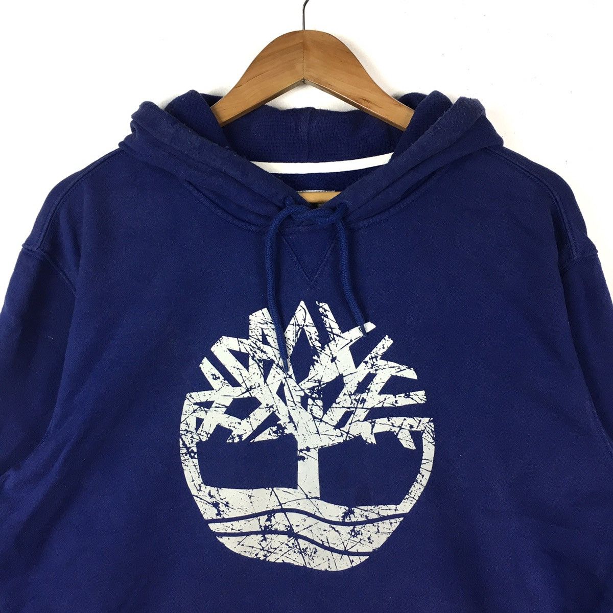 Timberland Vintage TIMBERLAND Big Print Blue Hoodie Sweatshirt Size US XL / EU 56 / 4 - 2 Thumbnail