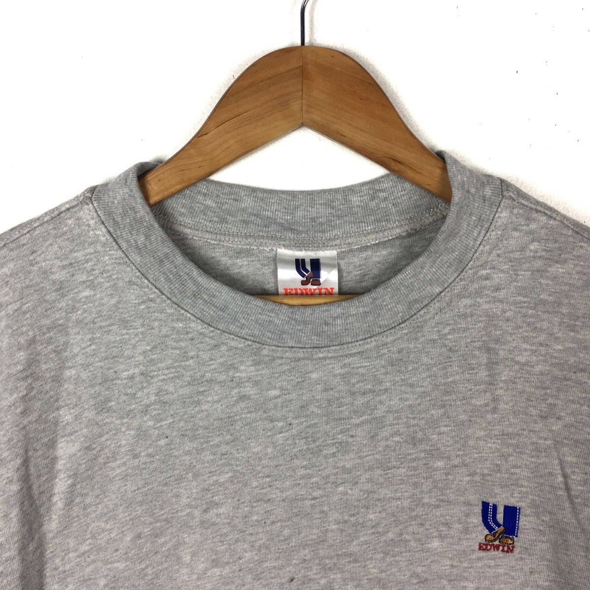 Edwin EDWIN Jeans Grey Crew Neck Sweatshirt Size US L / EU 52-54 / 3 - 2 Thumbnail