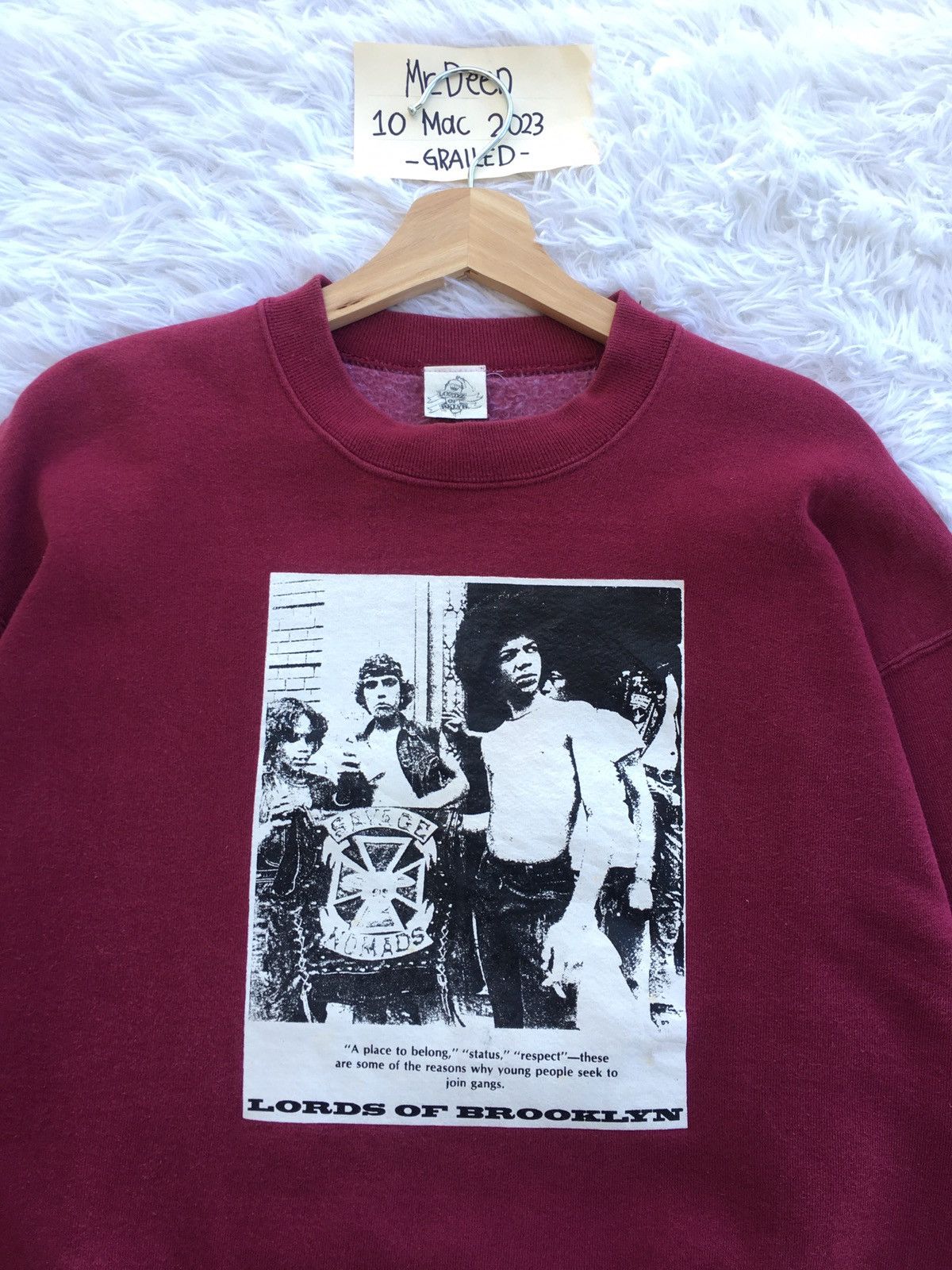 Rap Tees Rare Vintage Lordz of Brooklyn Rock Band Sweatshirt Size US L / EU 52-54 / 3 - 12 Thumbnail