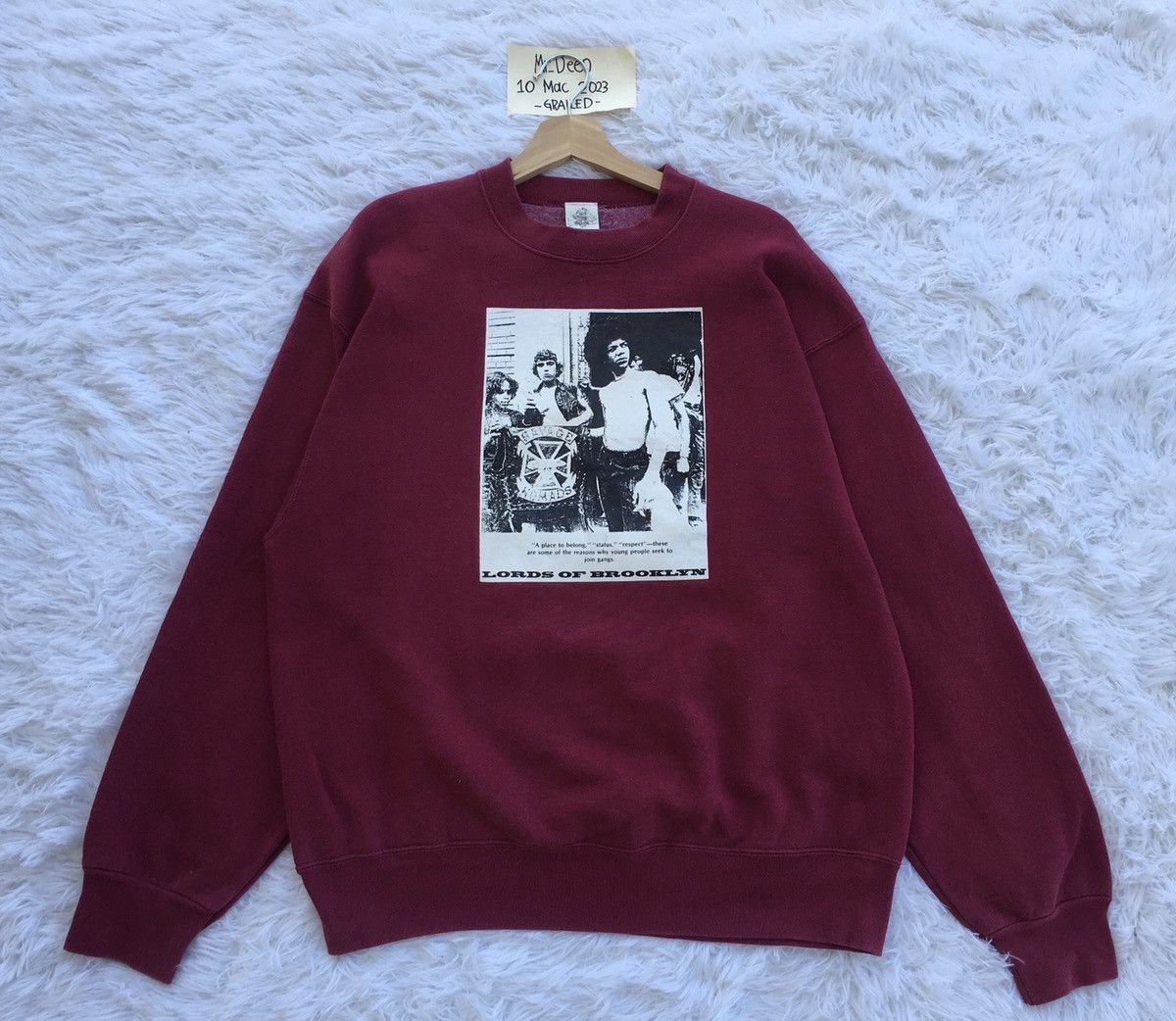 90s lordz of Brooklyn ローズオブブルックリン　ロンT 90s lordz of Brooklyn ローズオブブルックリン ロンT