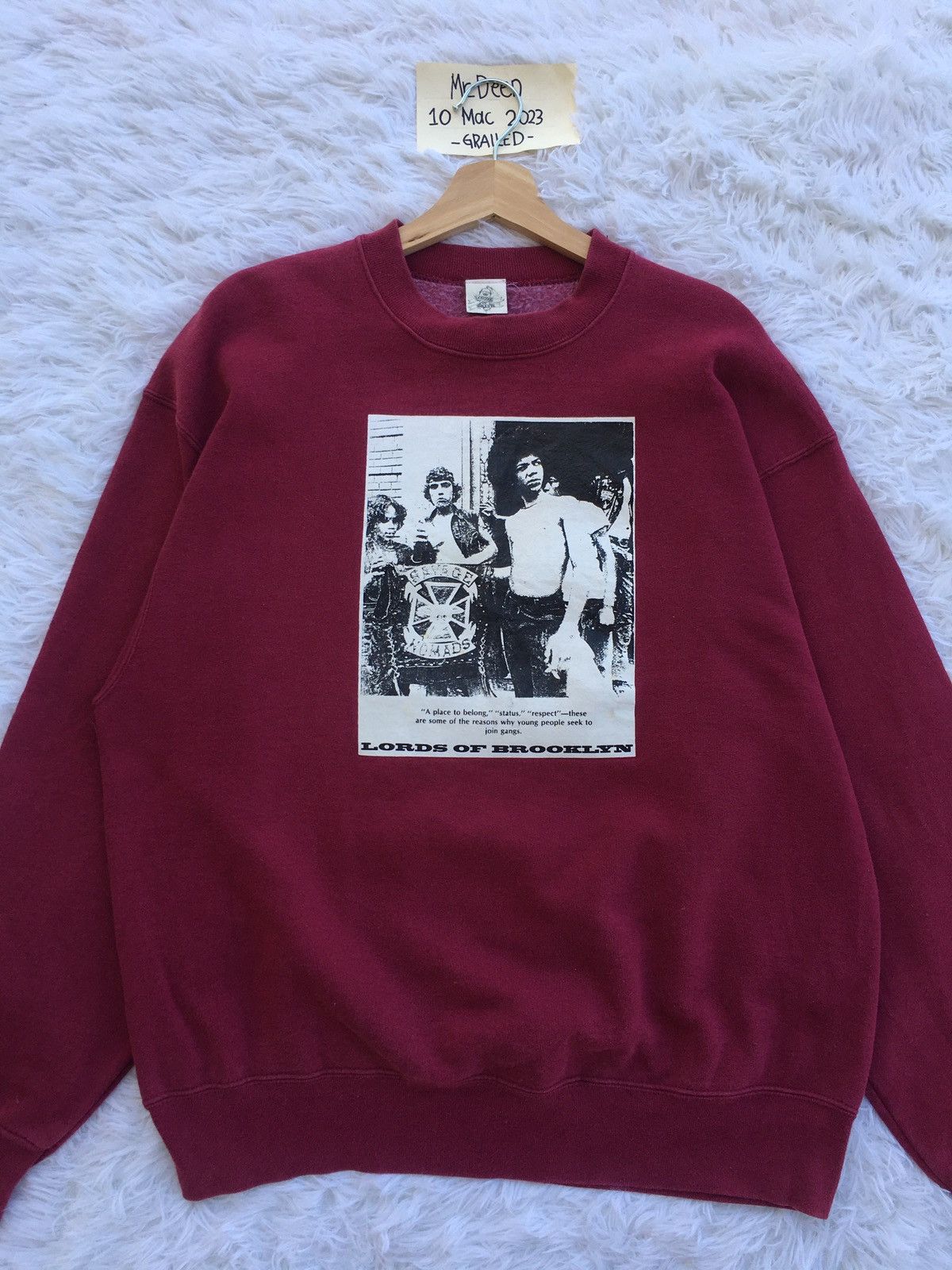 Rap Tees Rare Vintage Lordz of Brooklyn Rock Band Sweatshirt Size US L / EU 52-54 / 3 - 13 Thumbnail