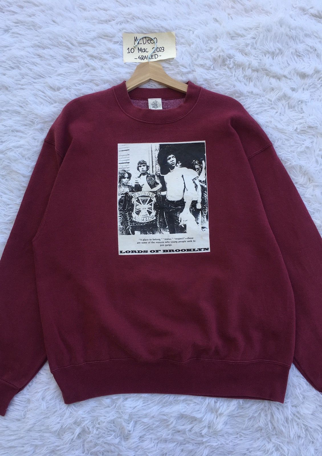 Rap Tees Rare Vintage Lordz of Brooklyn Rock Band Sweatshirt Size US L / EU 52-54 / 3 - 2 Thumbnail