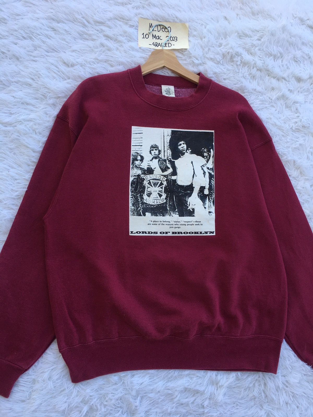 Rap Tees Rare Vintage Lordz of Brooklyn Rock Band Sweatshirt Size US L / EU 52-54 / 3 - 3 Thumbnail