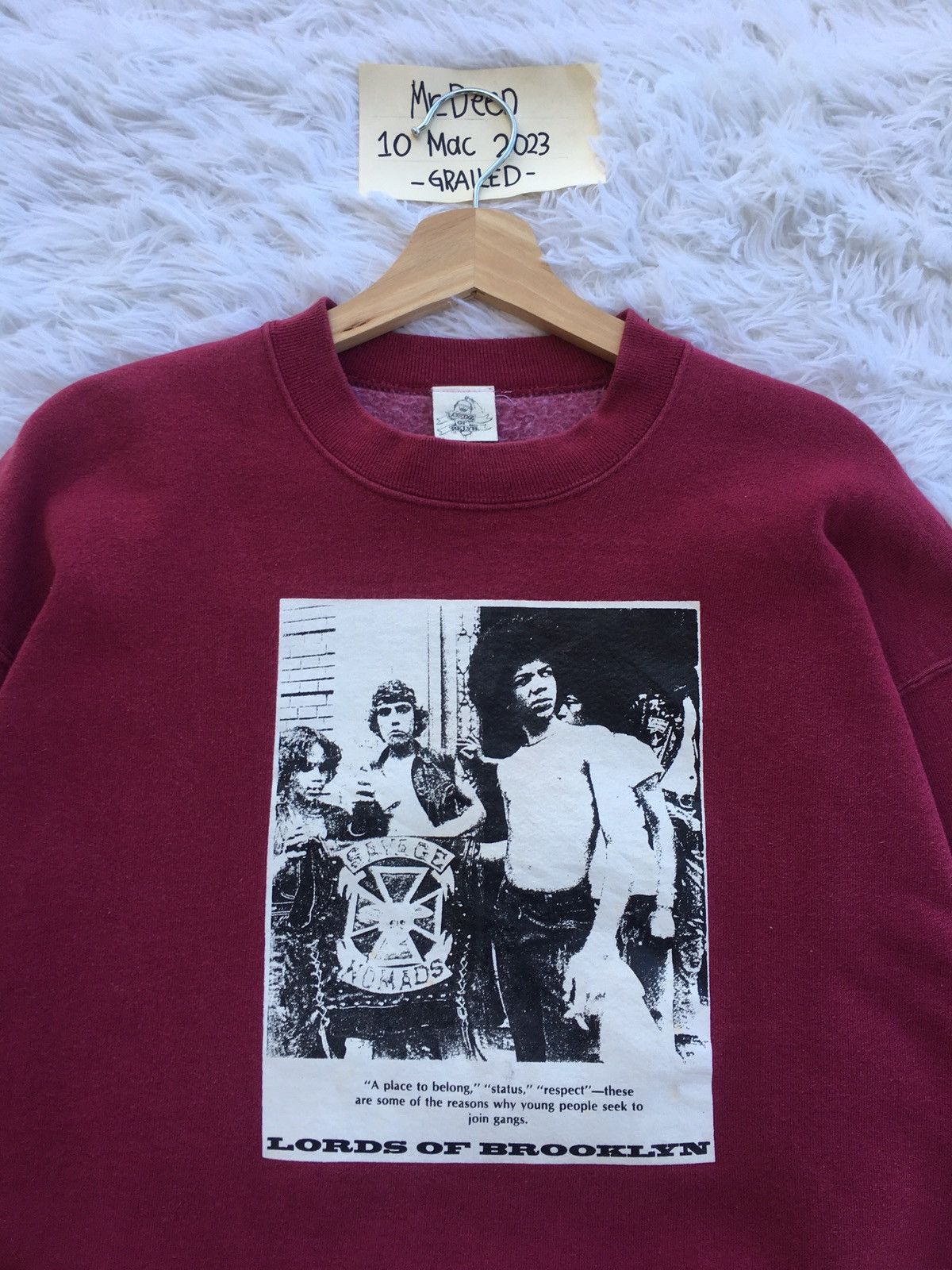 Rap Tees Rare Vintage Lordz of Brooklyn Rock Band Sweatshirt Size US L / EU 52-54 / 3 - 6 Thumbnail