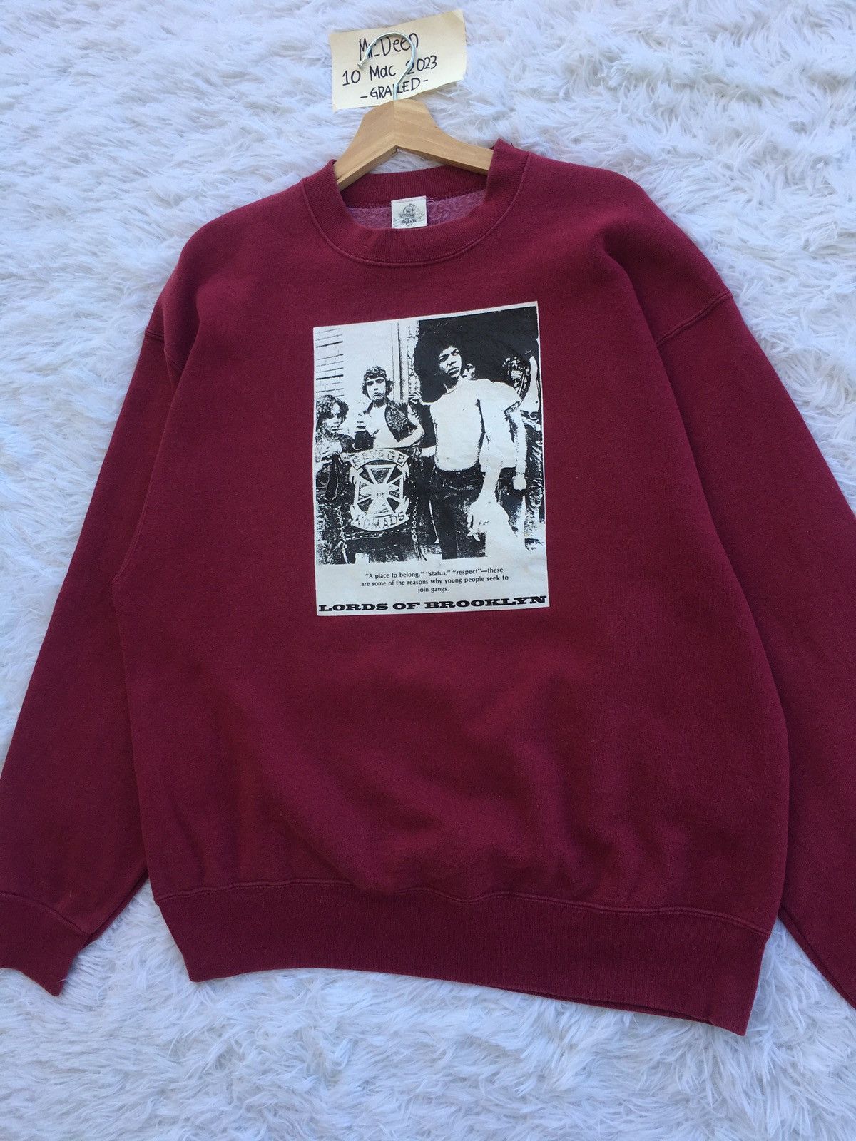 Rap Tees Rare Vintage Lordz of Brooklyn Rock Band Sweatshirt Size US L / EU 52-54 / 3 - 4 Thumbnail