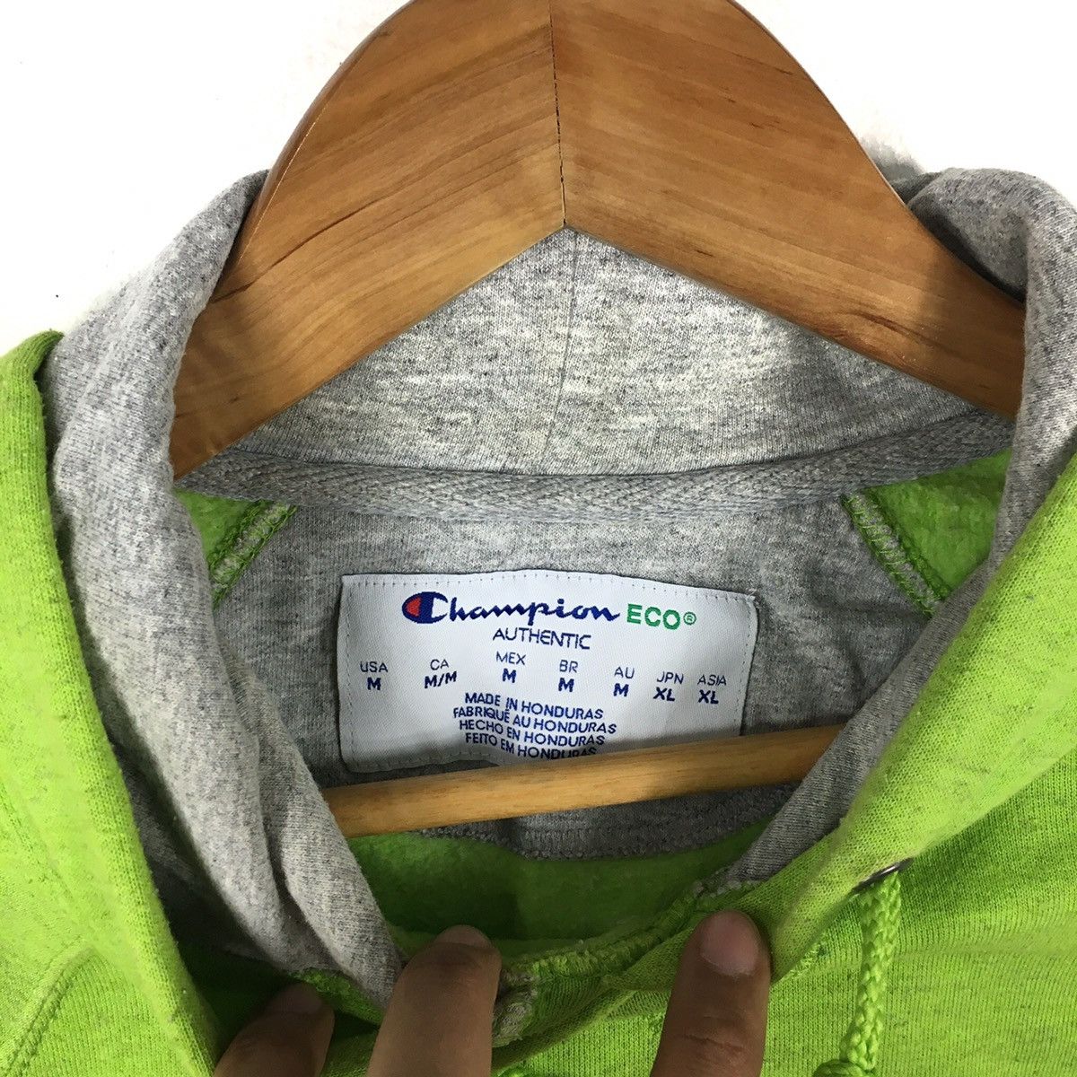 Champion CHAMPION Streetwear Sportswear Green Hoodie Sweatshirt Size US M / EU 48-50 / 2 - 3 Thumbnail