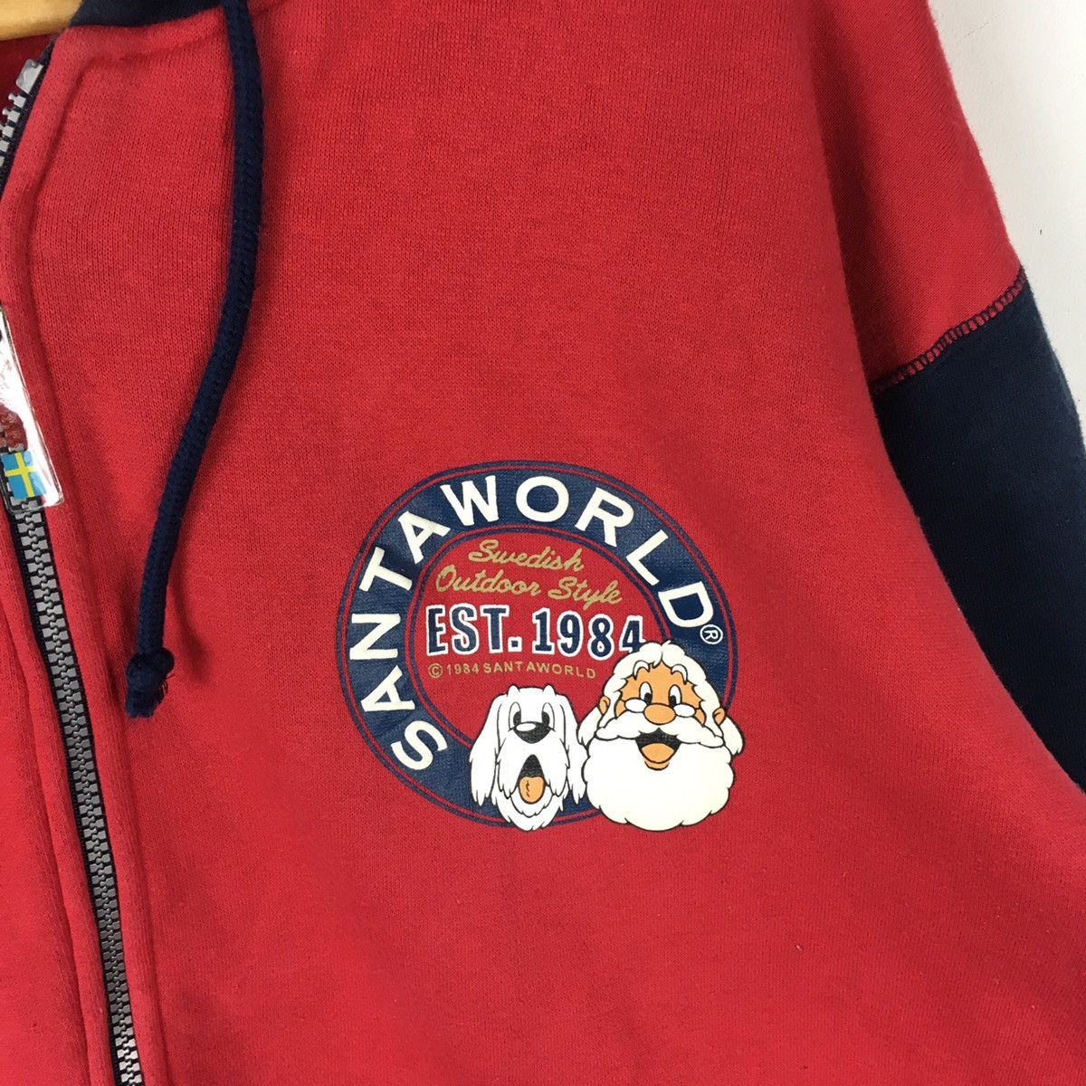 Vintage Vintage SANTA WORLD Captain Santa Sweden Red Hoodie Size US XL / EU 56 / 4 - 2 Thumbnail