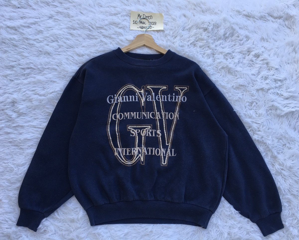 Gianni Valentino Rare Vintage Gianni Valentino Big Logo Spellout Sweater Size US L / EU 52-54 / 3 - 1 Thumbnail