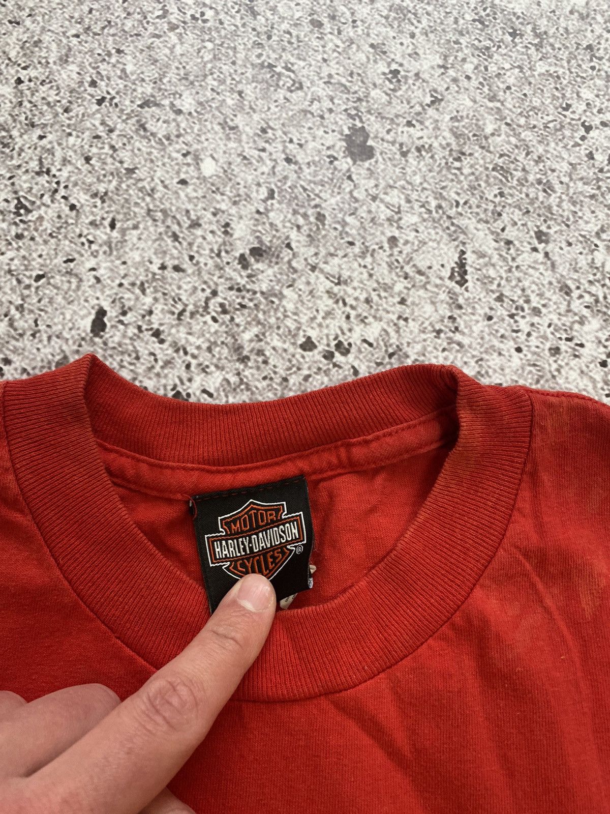 Band Tees × Harley Davidson × Vintage Vintage Santa Claus On Bike Harley Davidson Orlando T-shirt Size US M / EU 48-50 / 2 - 9 Thumbnail