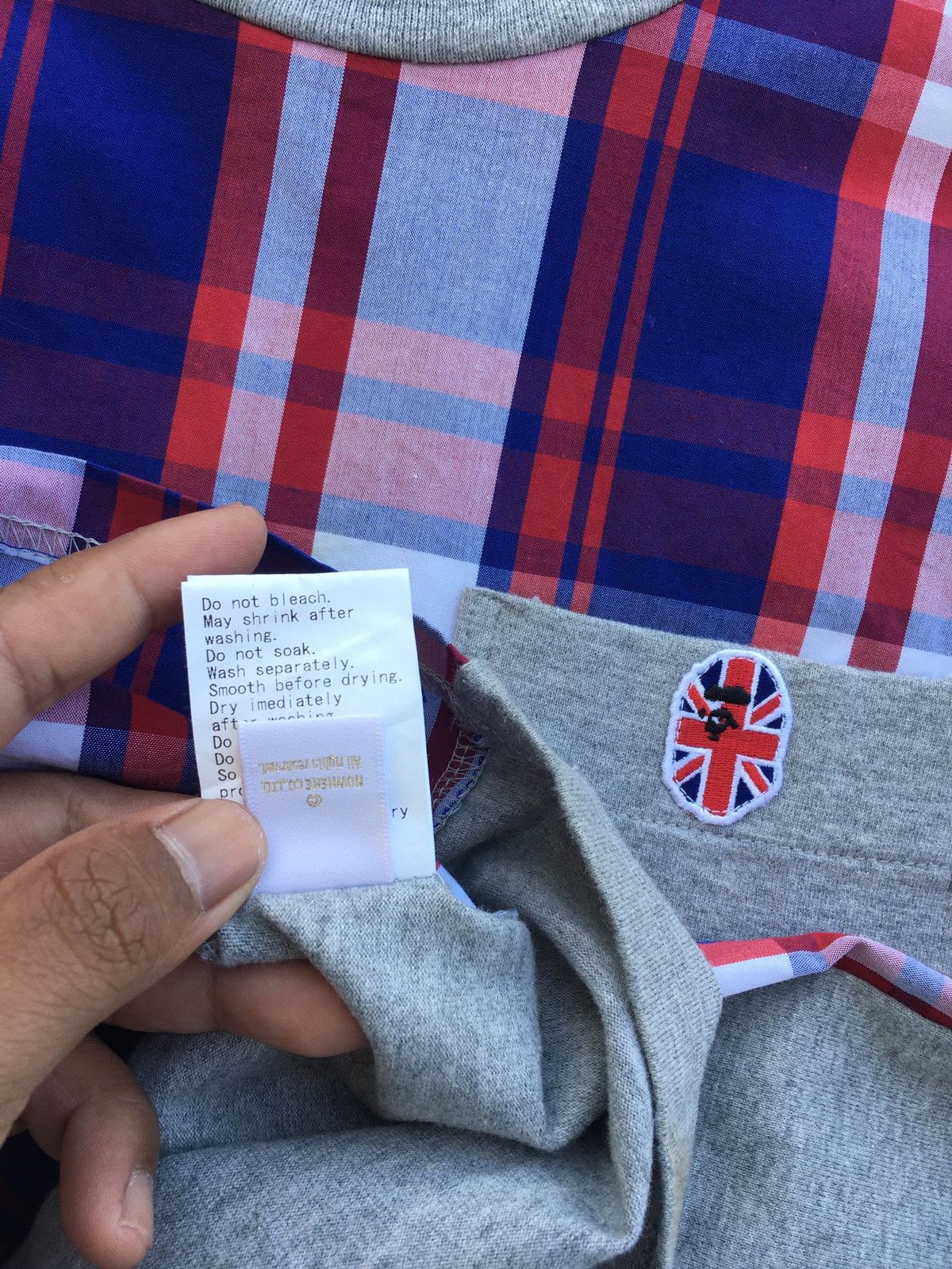 Bape Bape Check Union Jack Pocket Tee Size US S / EU 44-46 / 1 - 16 Thumbnail
