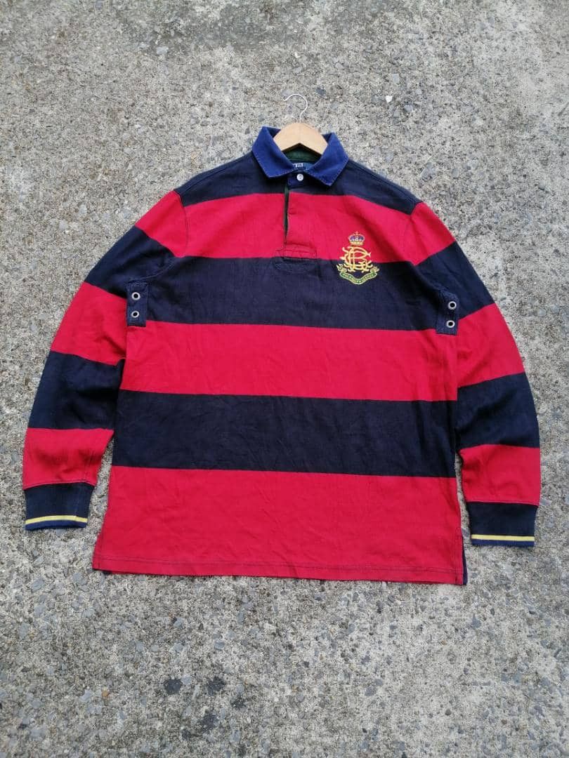 Polo Ralph Lauren × Vintage Vintage Polo Ralph Lauren Polos Rugby Longsleeve Size US M / EU 48-50 / 2 - 1 Thumbnail