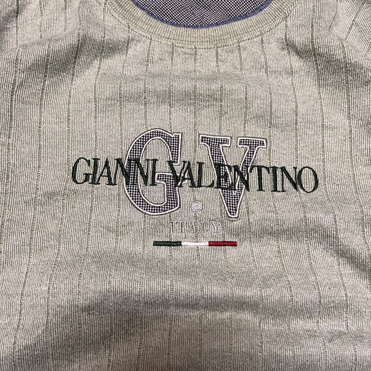 Japanese Brand Vintage Gianni Valentino Sweatshirt Crewneck Big Logo Size US XL / EU 56 / 4 - 2 Thumbnail