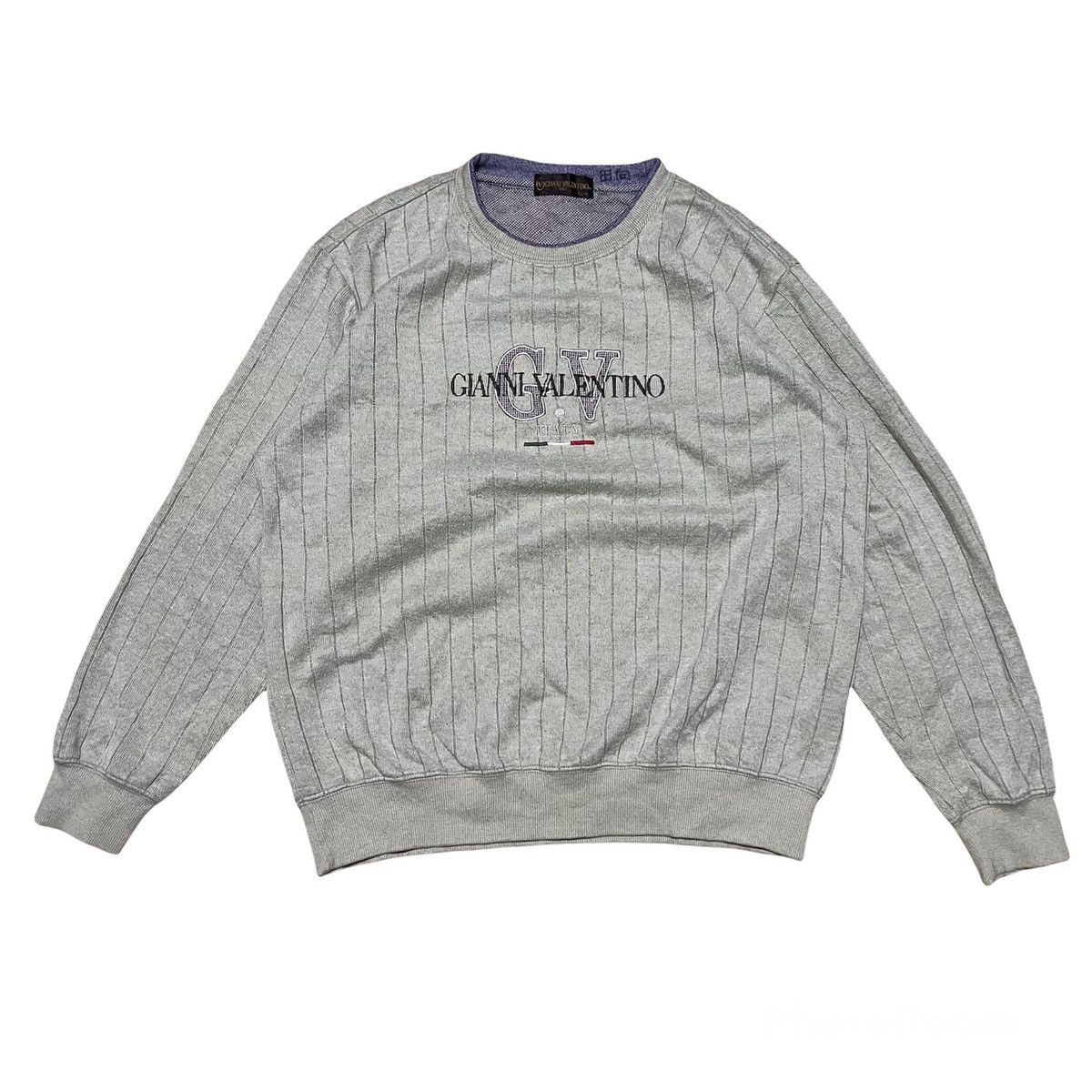Japanese Brand Vintage Gianni Valentino Sweatshirt Crewneck Big Logo Size US XL / EU 56 / 4 - 1 Thumbnail