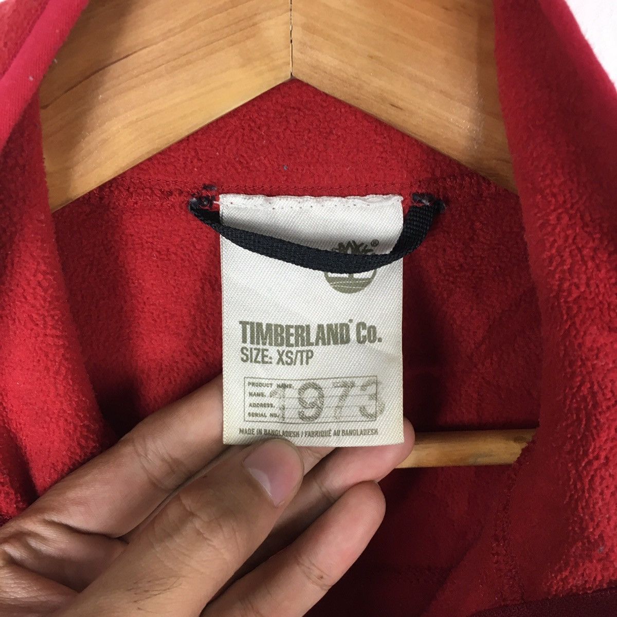 Timberland TIMBERLAND Outdoor Retro Red Fleece Sweatshirt Size US S / EU 44-46 / 1 - 3 Thumbnail