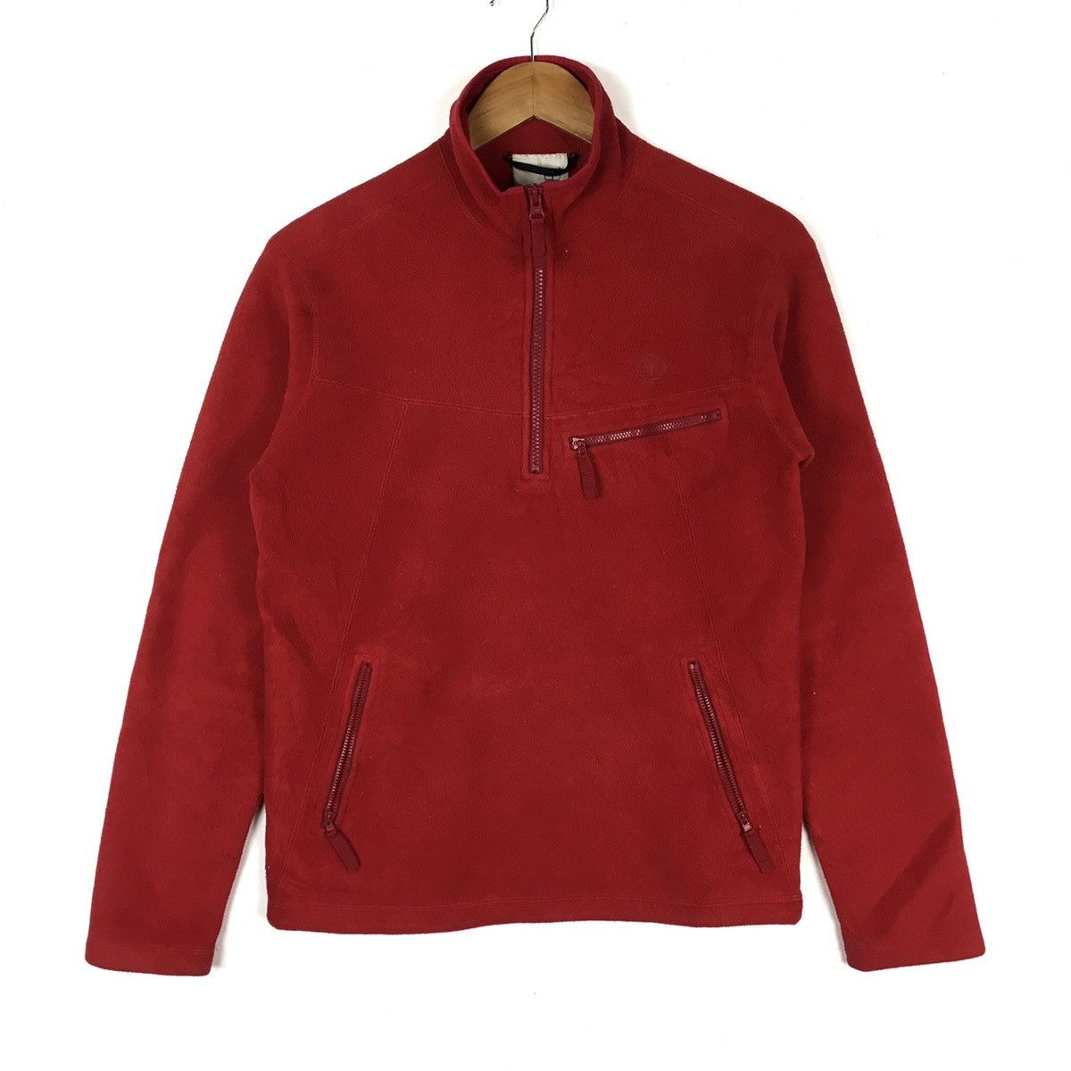 Timberland TIMBERLAND Outdoor Retro Red Fleece Sweatshirt Size US S / EU 44-46 / 1 - 1 Thumbnail