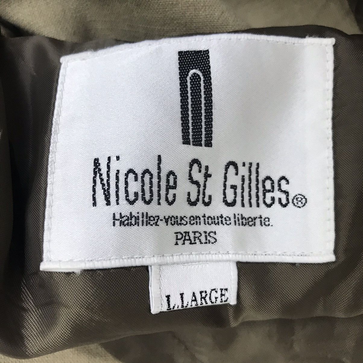 Vintage NICOLE ST GILLES Paris Brown Blazer Coat Jacket Size US L / EU 52-54 / 3 - 3 Thumbnail