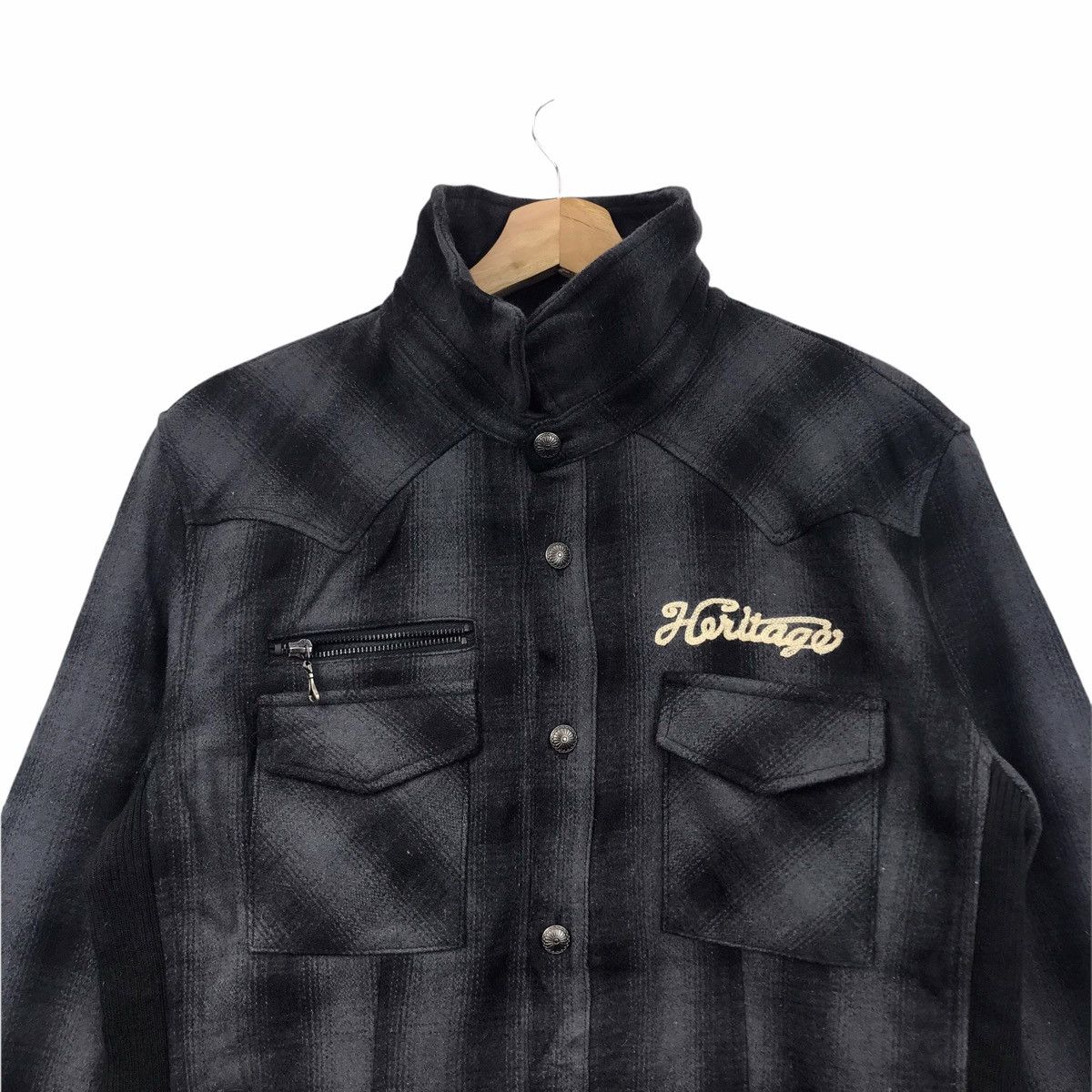 Japanese Brand SEMANTIC DESIGN Flannel Japanese Brand Punk Multi Pocket Size US L / EU 52-54 / 3 - 2 Thumbnail