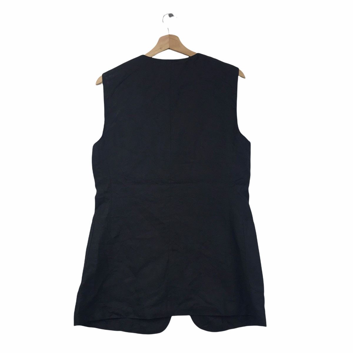 Vintage Vintage MARELLA ITALY Designer Sleeveless Black Coat Size US L / EU 52-54 / 3 - 7 Thumbnail