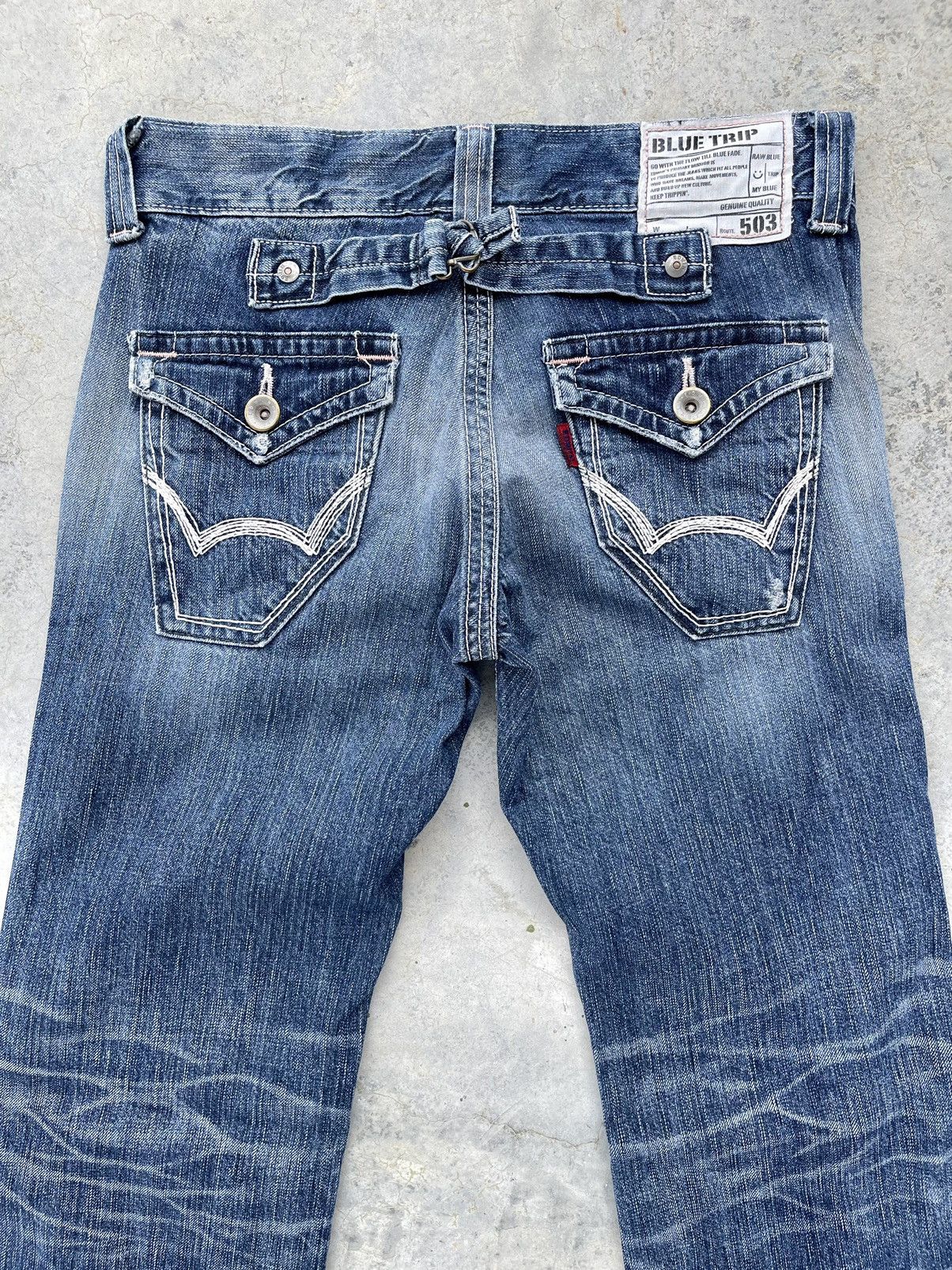 Edwin VINTAGE🔥🔥FLARED EDWIN 503 BLUE TRIP MI JAPAN Size 30" / US 8 / IT 44 - 11 Thumbnail